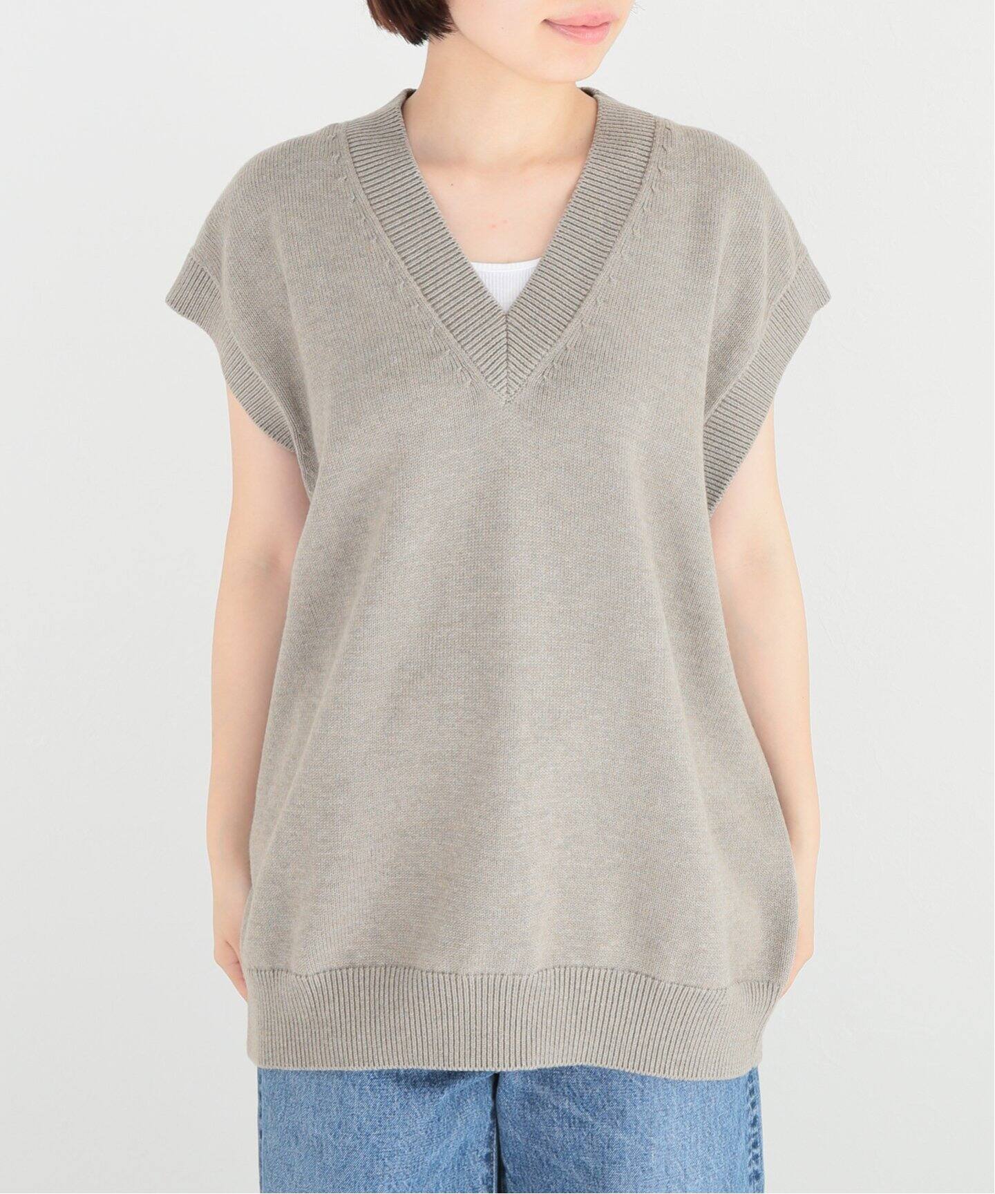 STUDIO NICHOLSON/スタジオ ニコルソン】Merino cotton knit vest  