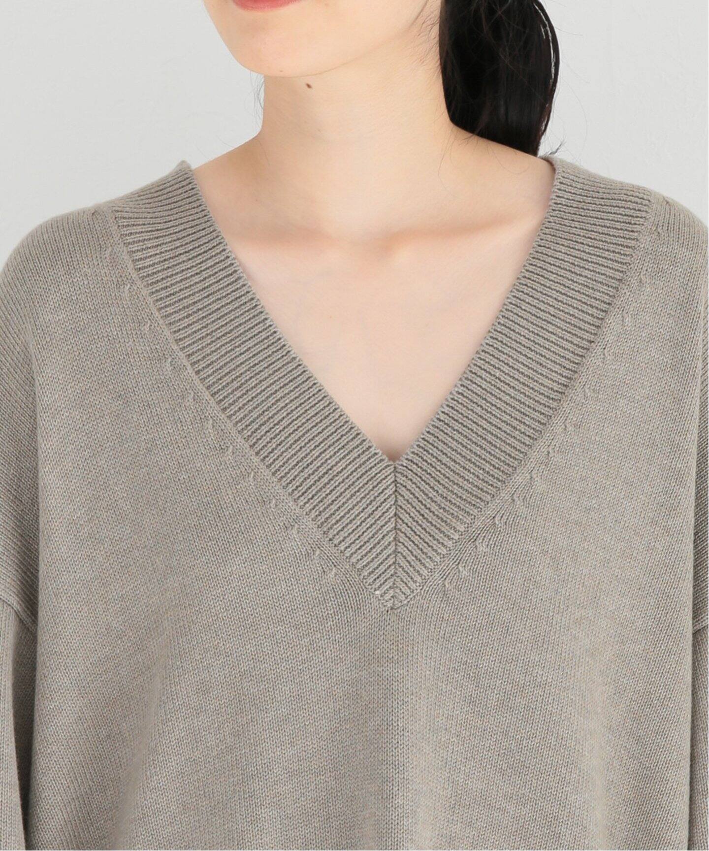 STUDIO NICHOLSON/スタジオ ニコルソン】Merino cotton V/N knit 