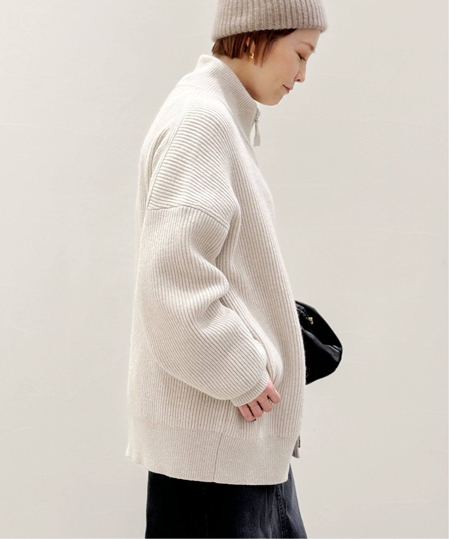 追加》ジップニットブルゾン（カーディガン）｜AP STUDIO（エーピー  