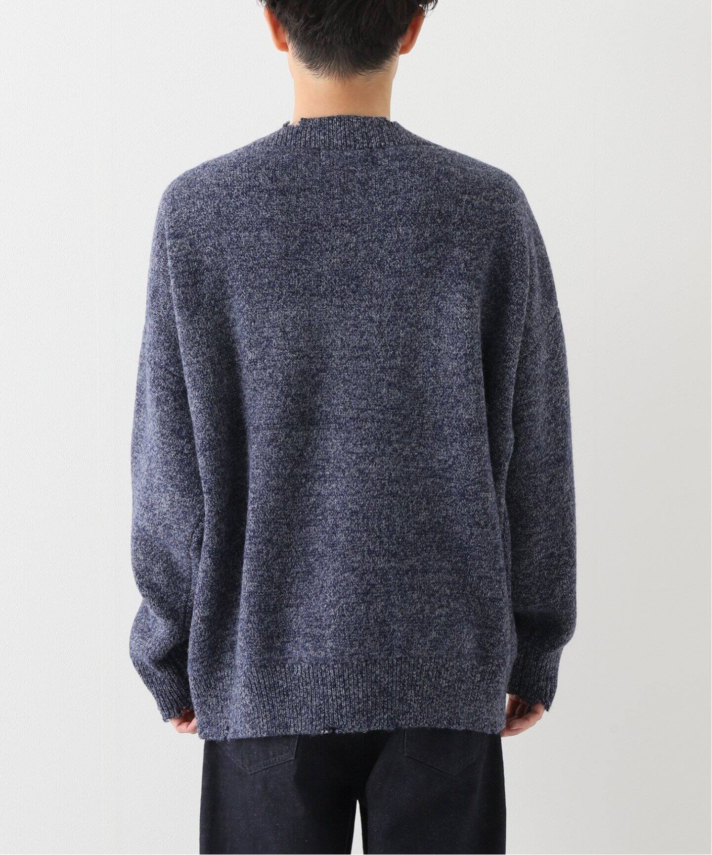 美品☆ UNUSED 5G Crew Neck Knit Sweater Kapital 5G Wool Cable Knit 