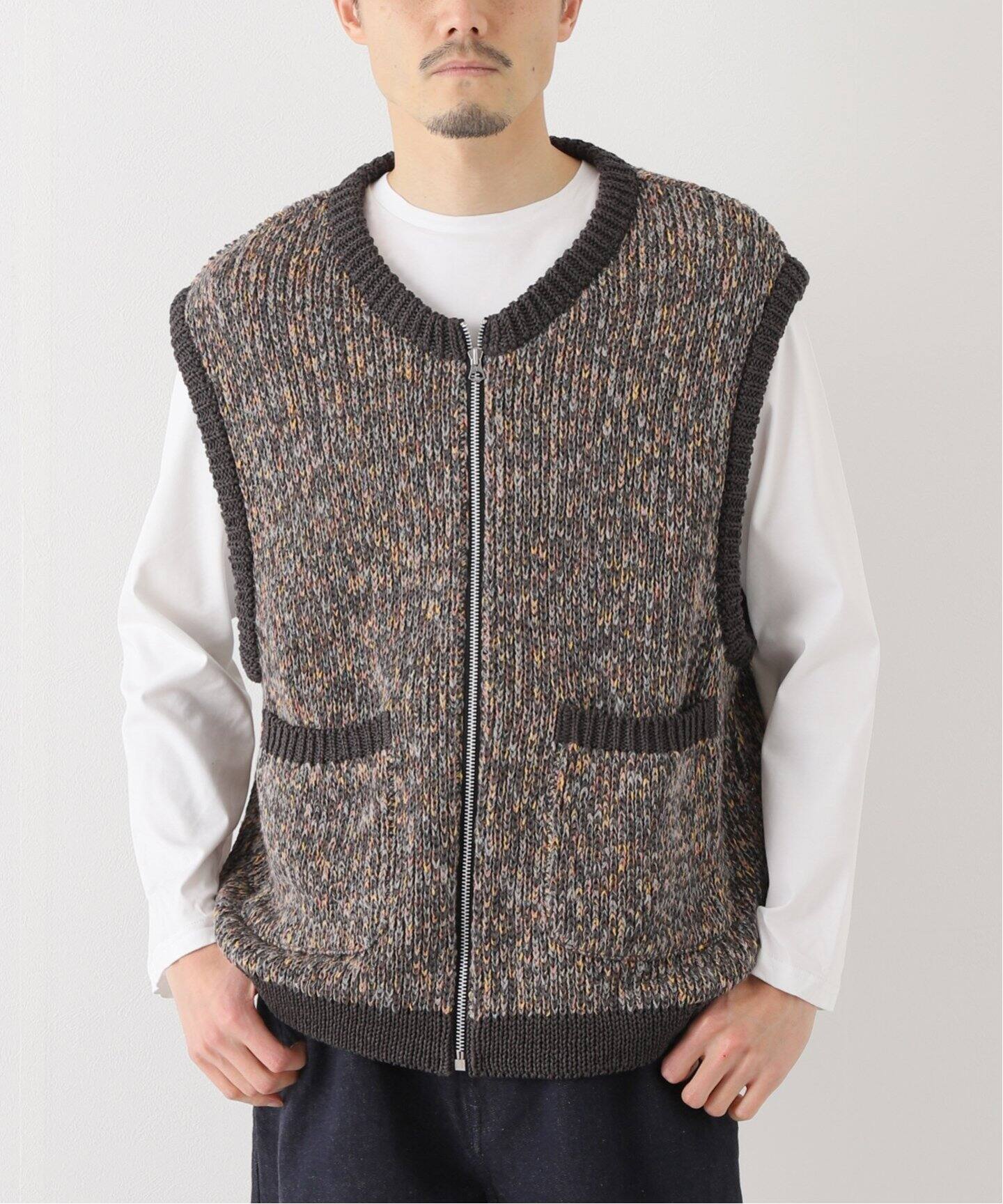 ENCOMING / インカミング】KNITTED TWO POCKET VEST（ベスト）｜WISM  