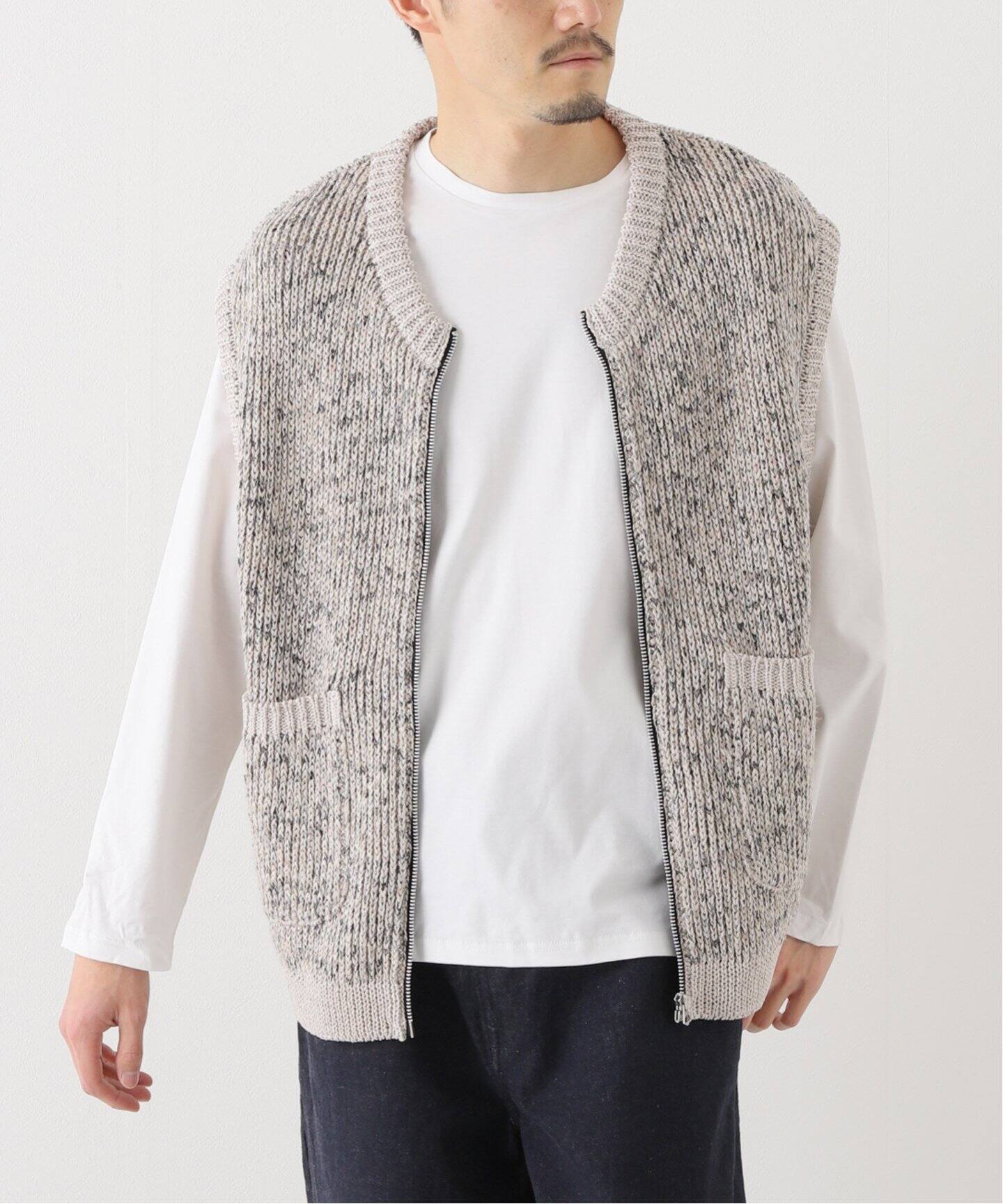 ENCOMING / インカミング】KNITTED TWO POCKET VEST（ベスト）｜WISM  