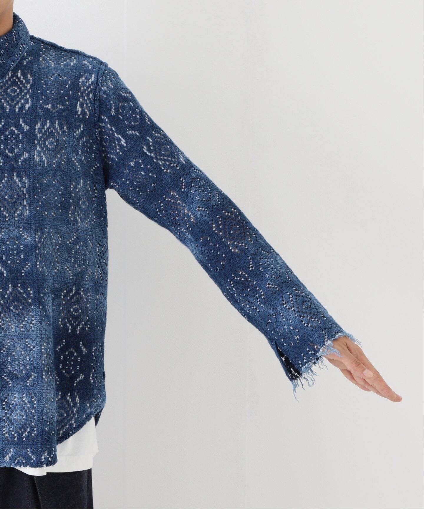 saby / サバイ】CROCHET KNIT L/S SHIRT（ニット／セーター）｜WISM 