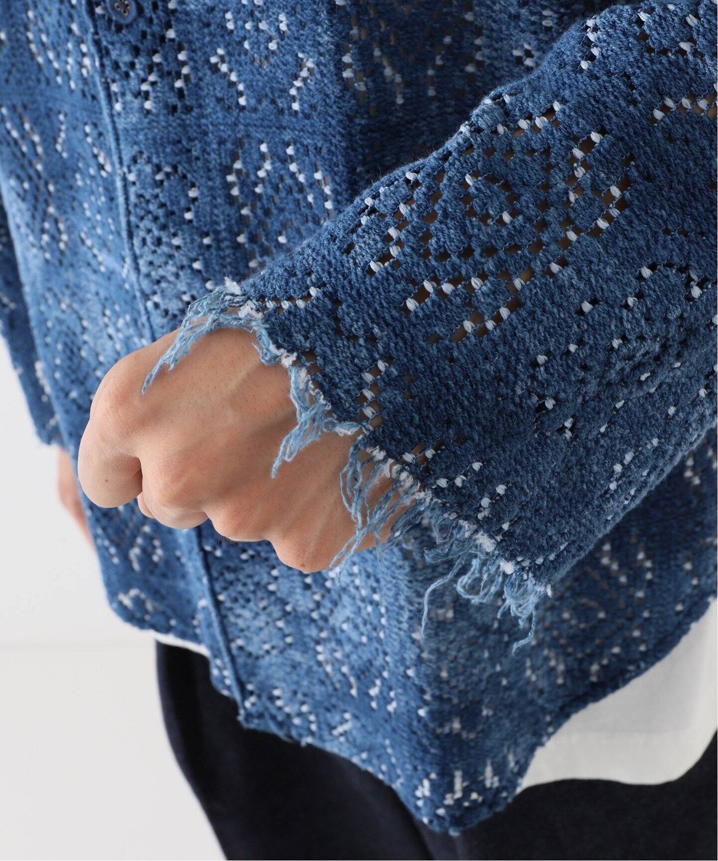 saby / サバイ】CROCHET KNIT L/S SHIRT（ニット／セーター）｜WISM 