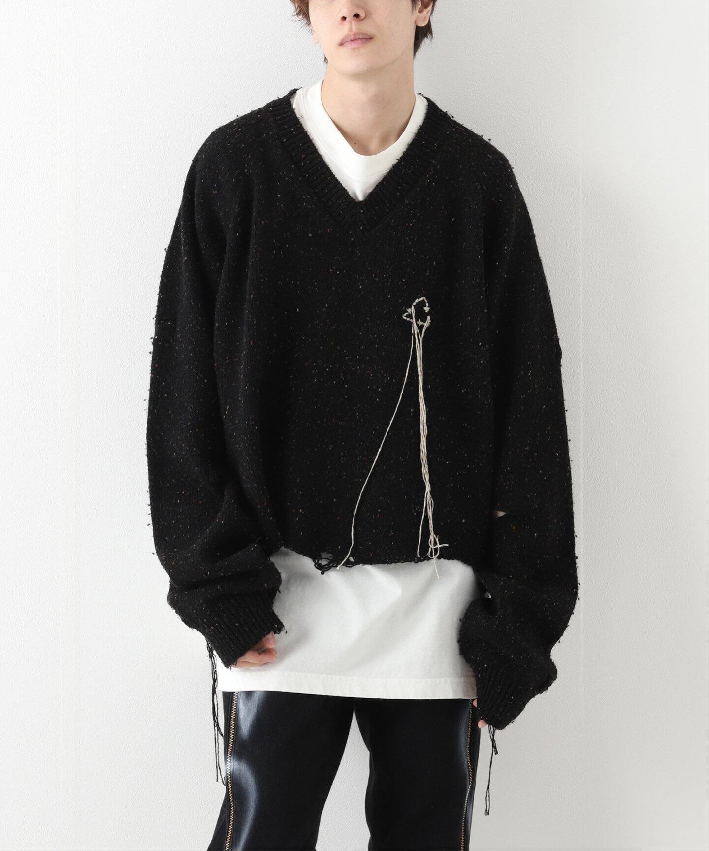 doublet / ダブレット】MAGNET ATTACHED KNIT PULLOVER（ニット 
