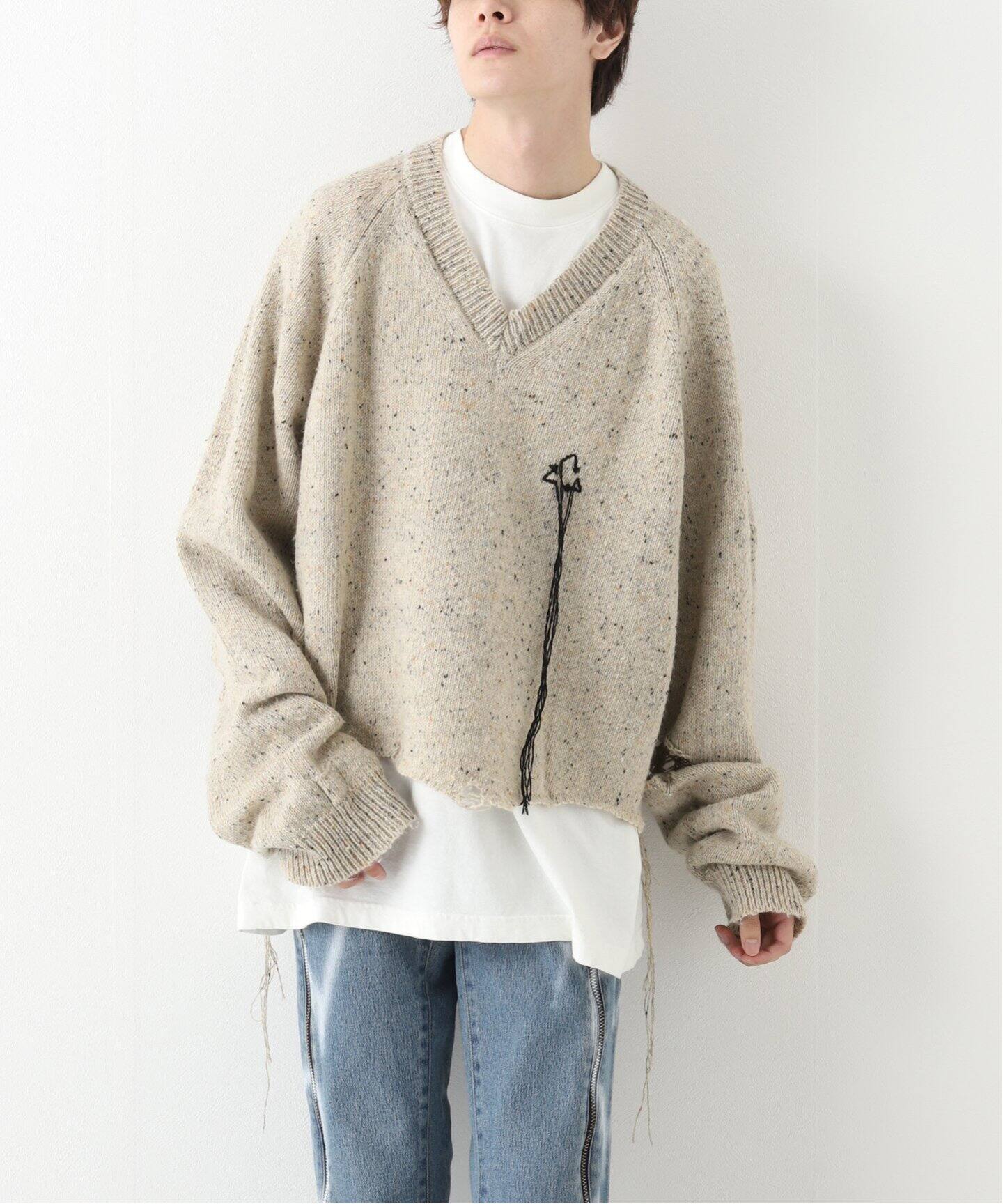 doublet / ダブレット】MAGNET ATTACHED KNIT PULLOVER（ニット  