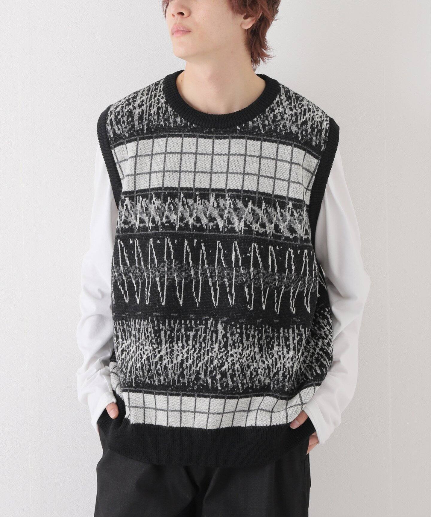 C.E / シーイー】WAVE LINE WOOL VEST（ベスト）｜WISM（ウィズム）の 