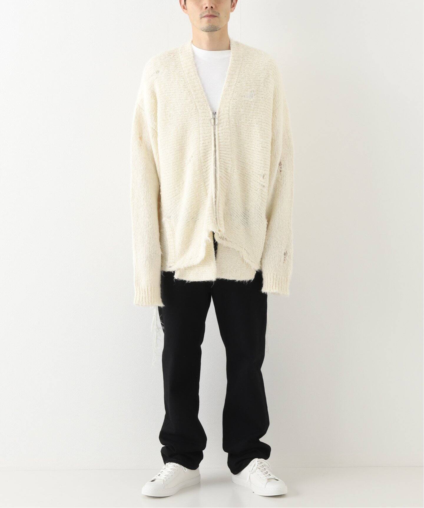 doublet / ZIP UP FUR YARN CARDIGAN