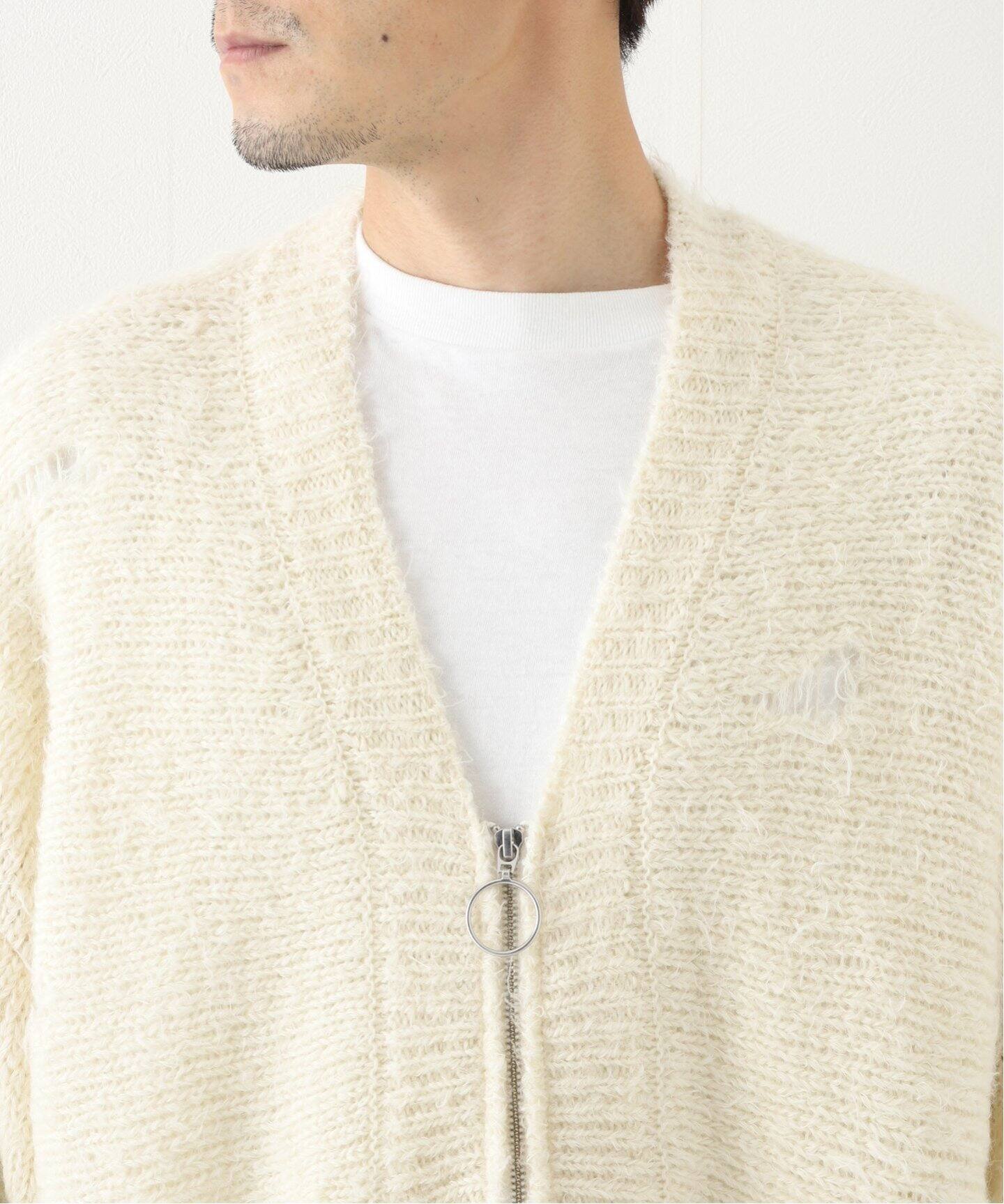 doublet / ダブレット】ZIP UP FUR YARN CARDIGAN（カーディガン  