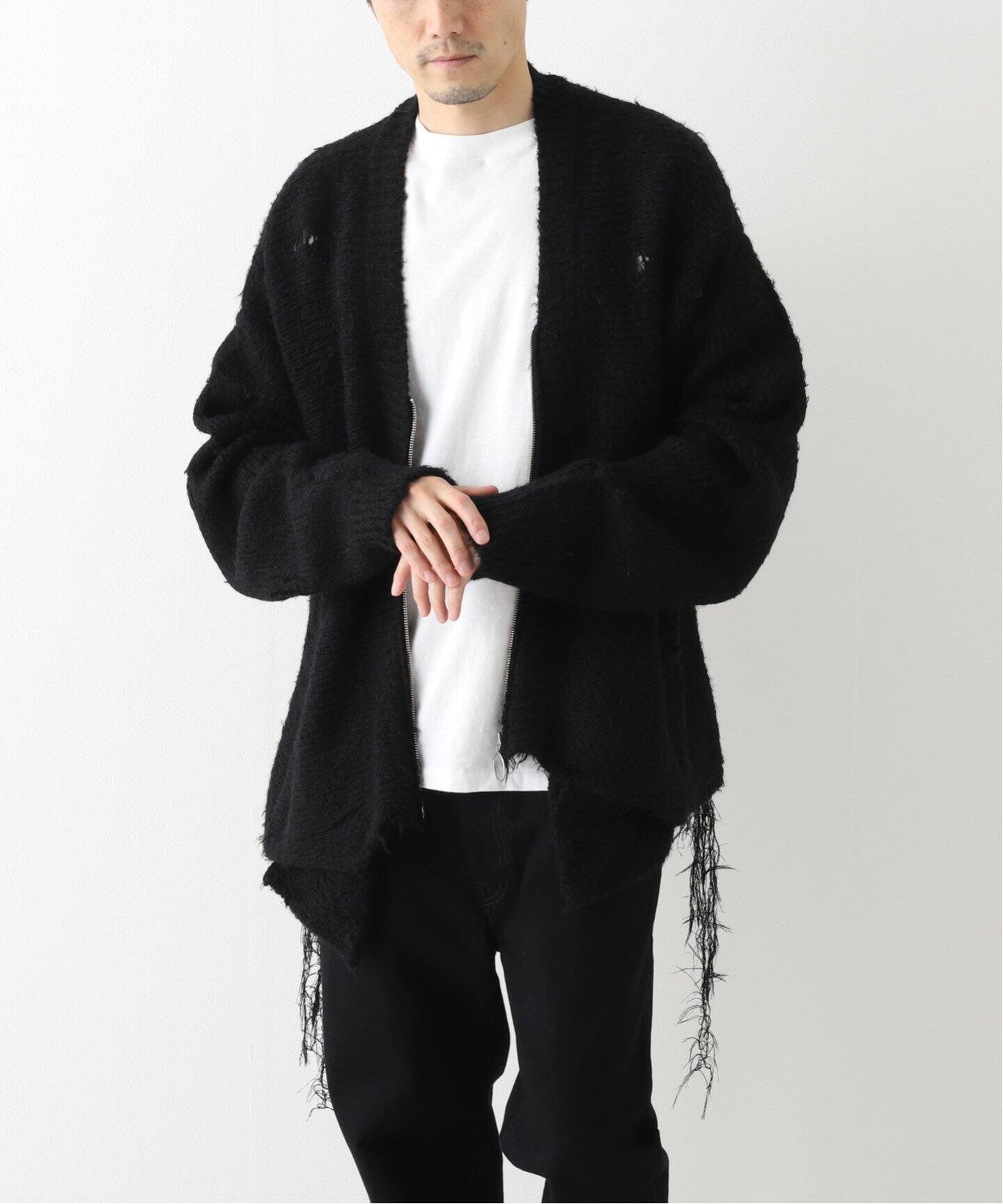 doublet / ダブレット】ZIP UP FUR YARN CARDIGAN（カーディガン  