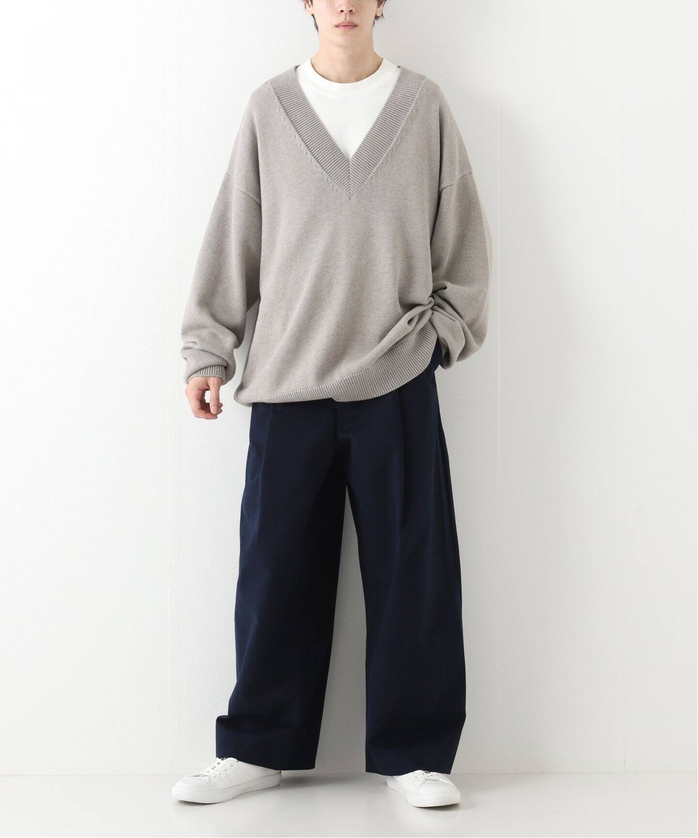 STUDIO NICHOLSON / スタジオ ニコルソン】SOLA V NECK JUMPER（ニット 