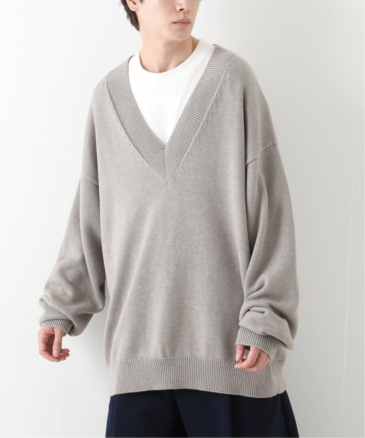 STUDIO NICHOLSON / スタジオ ニコルソン】SOLA V NECK JUMPER（ニット 