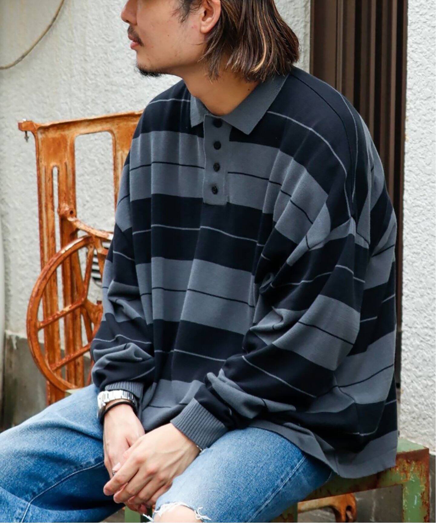 WILLY CHAVARRIA / ウィリー チャバリア】WISM 別注 COTTON ニットポロ 