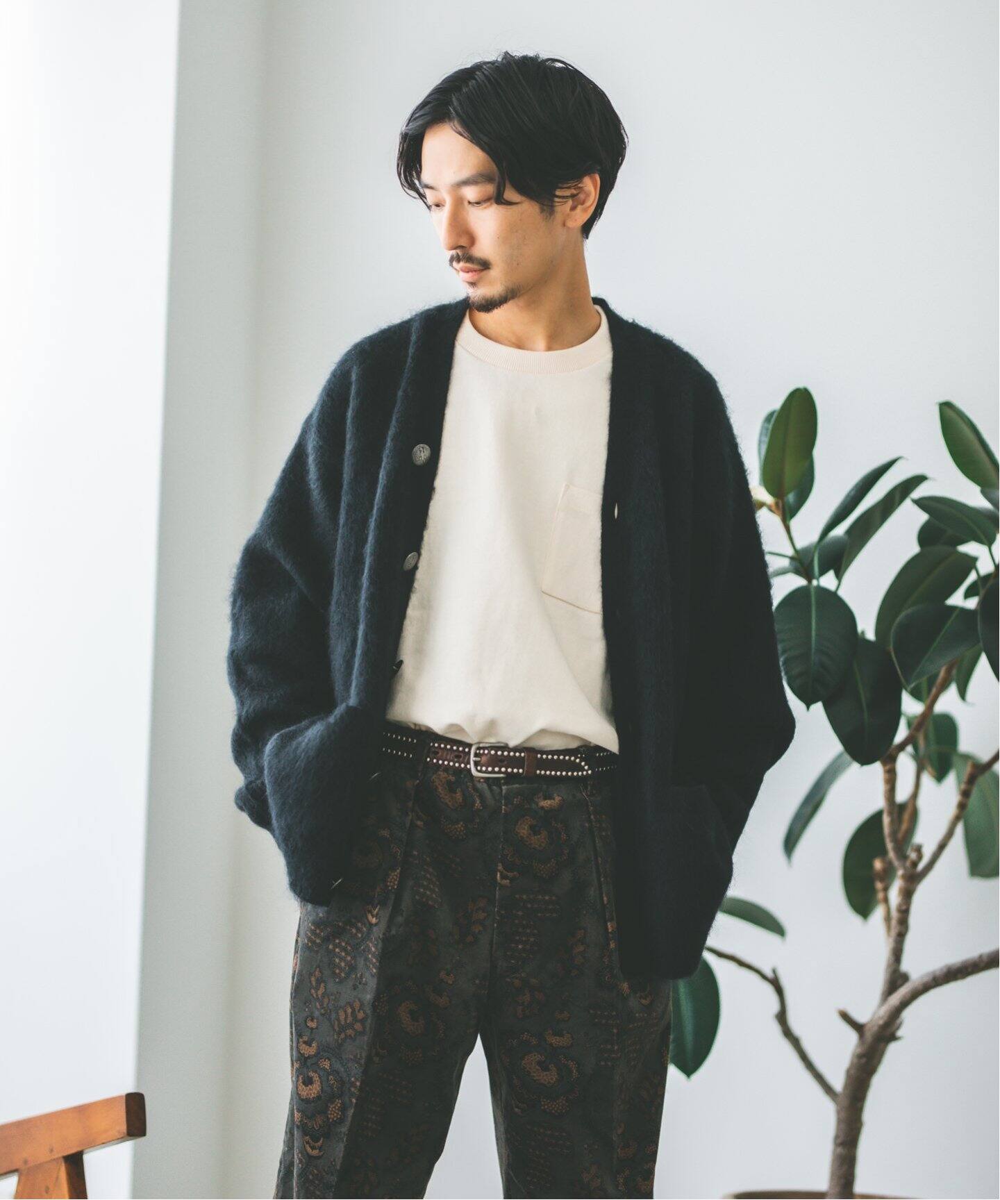 モヘヤ ミックス シャギー カーディガン（カーディガン）｜JOURNAL  