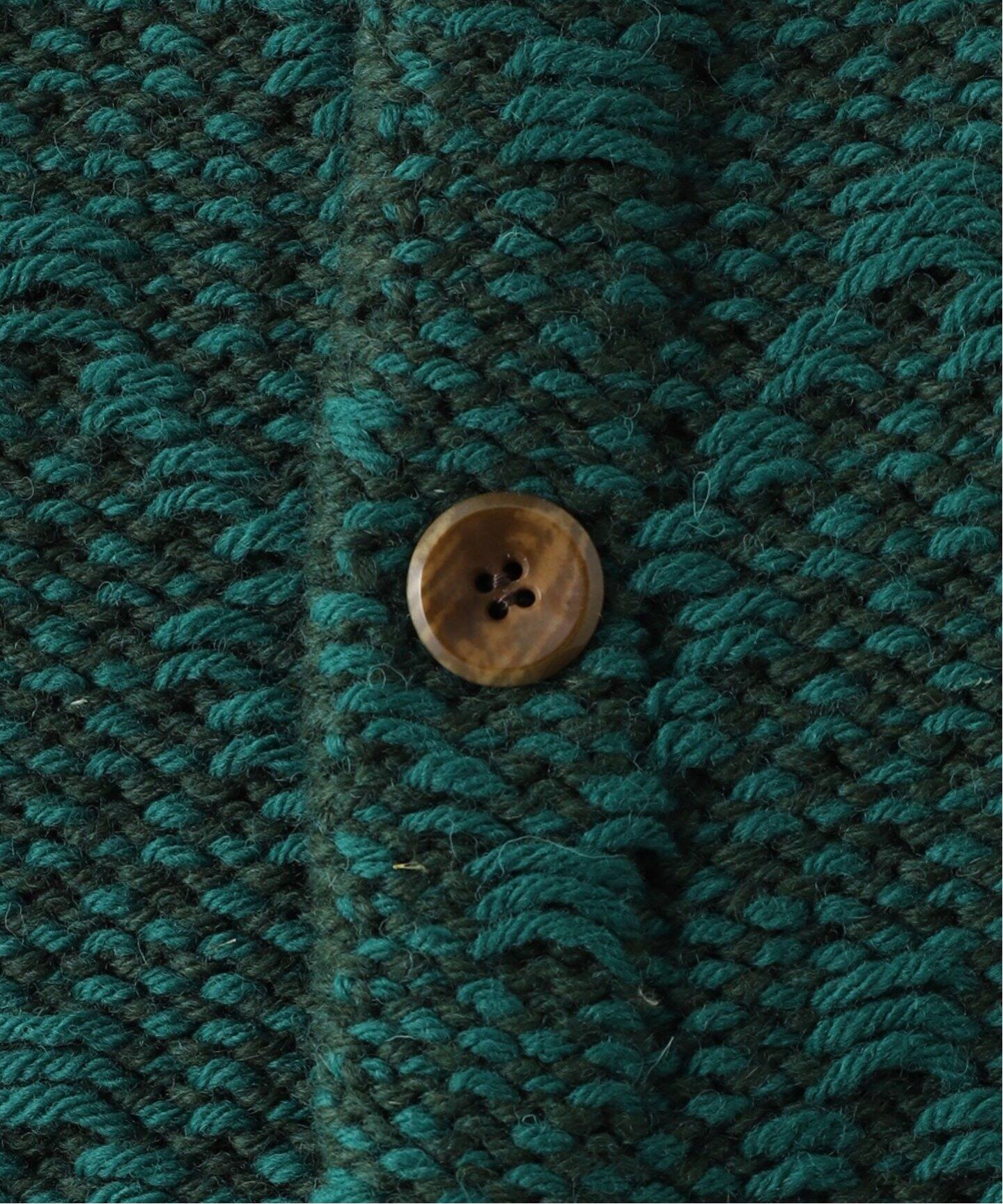 FRANK LEDER/フランクリーダー】HAND KNITTED WOOL C/N CARDIGAN 
