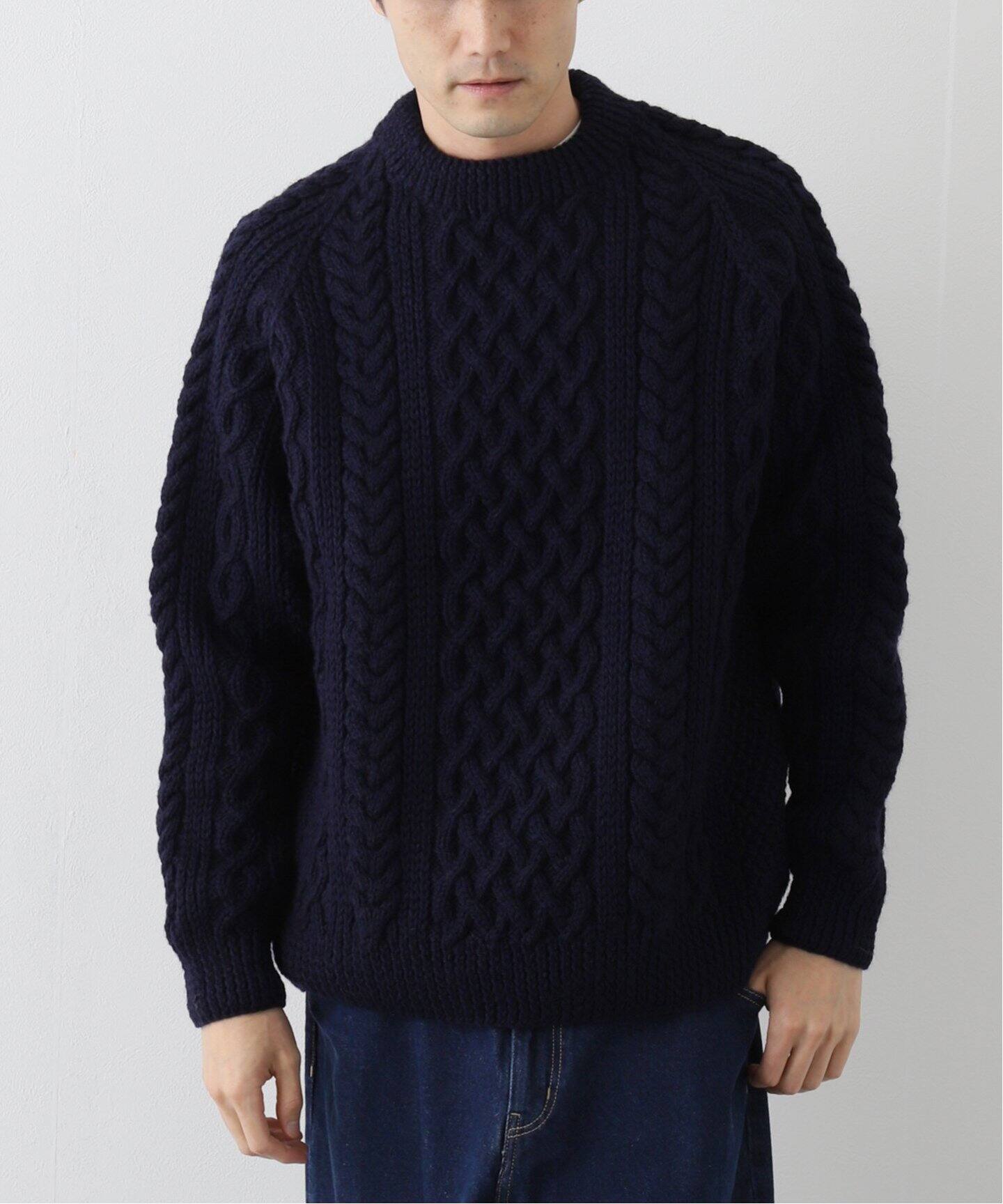 INVERALLAN / インバーアラン】ハンドニット クルーネック（ニット 