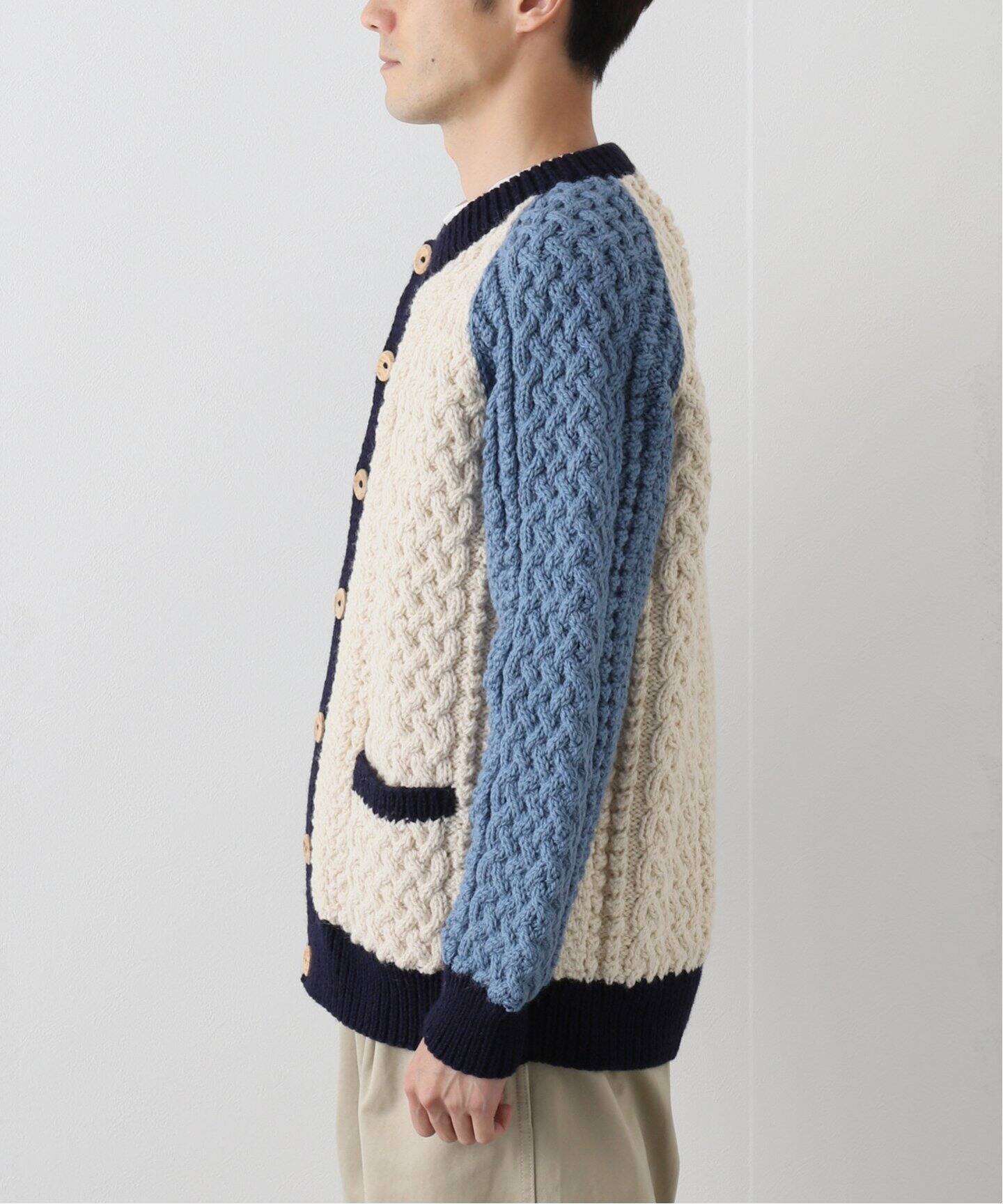 INVERALLAN / インバーアラン】ハンドニットカーディガン クレイジー  