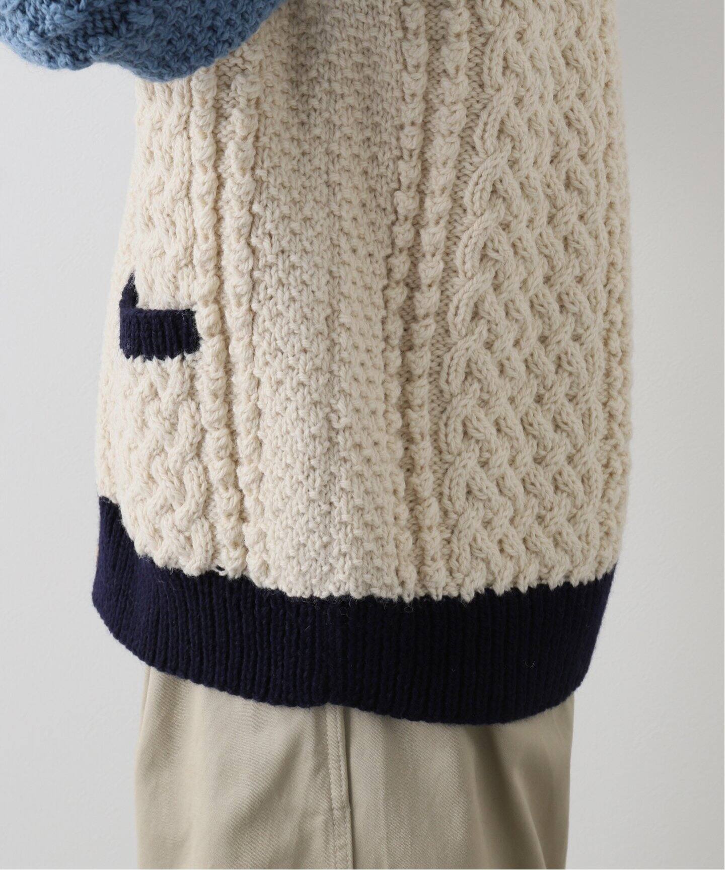 INVERALLAN / インバーアラン】ハンドニットカーディガン クレイジー  