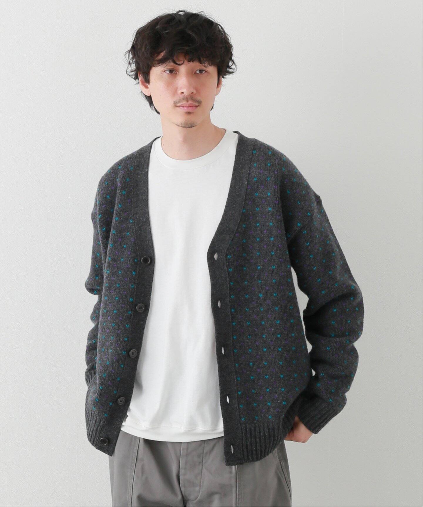 LENO / リノ】BIRDS EYE JACQUARD CARDIGAN（カーディガン）｜JOURNAL  