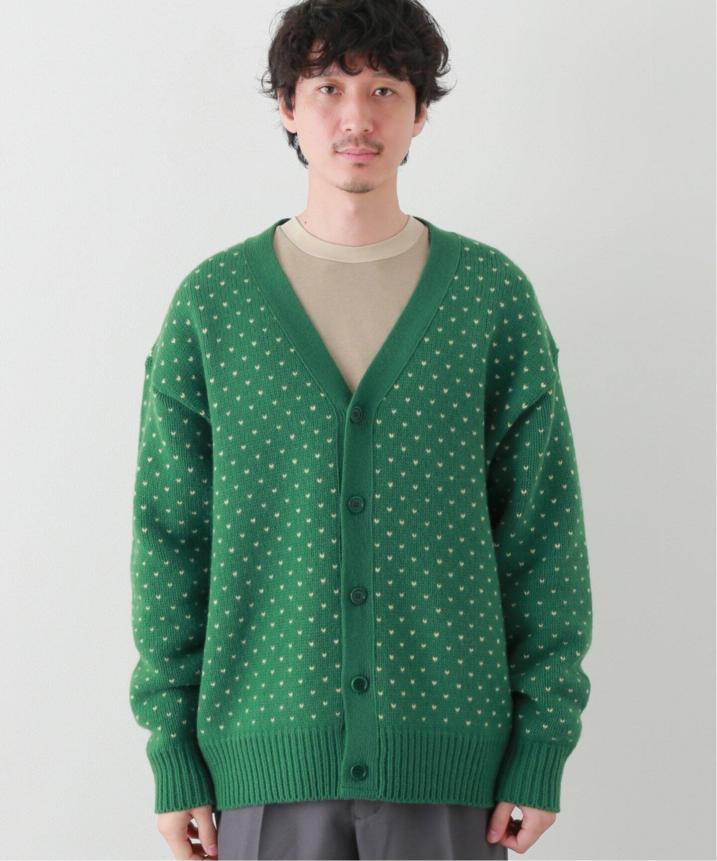 LENO×JOURNAL STANDARD / リノ】別注 BIRDS EYE JACQUARD CARDIGAN 