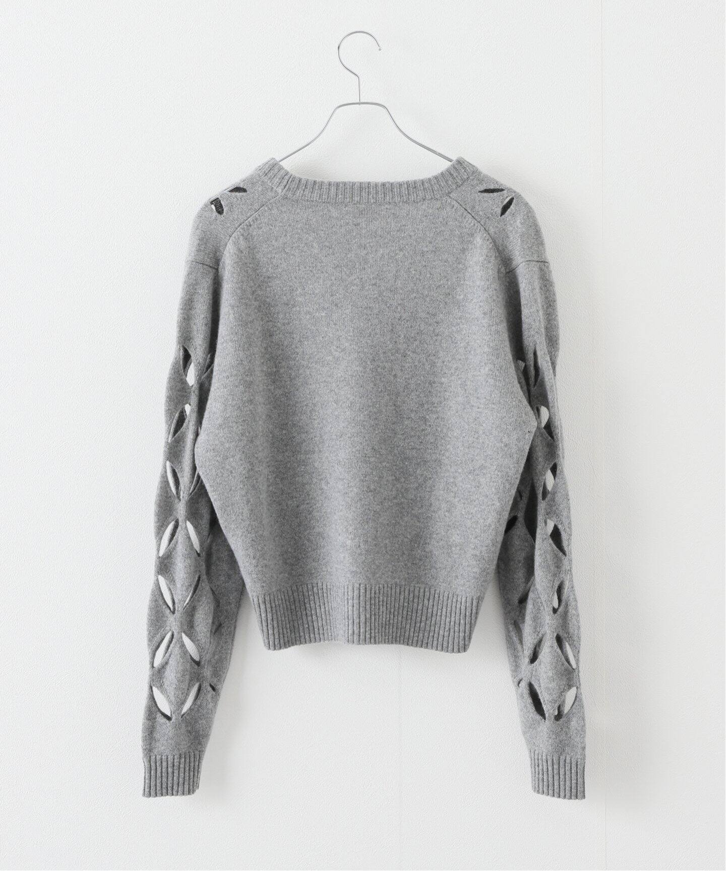 STEFAN COOKE / ステファンクック】 Slashed cardigan（ニット 