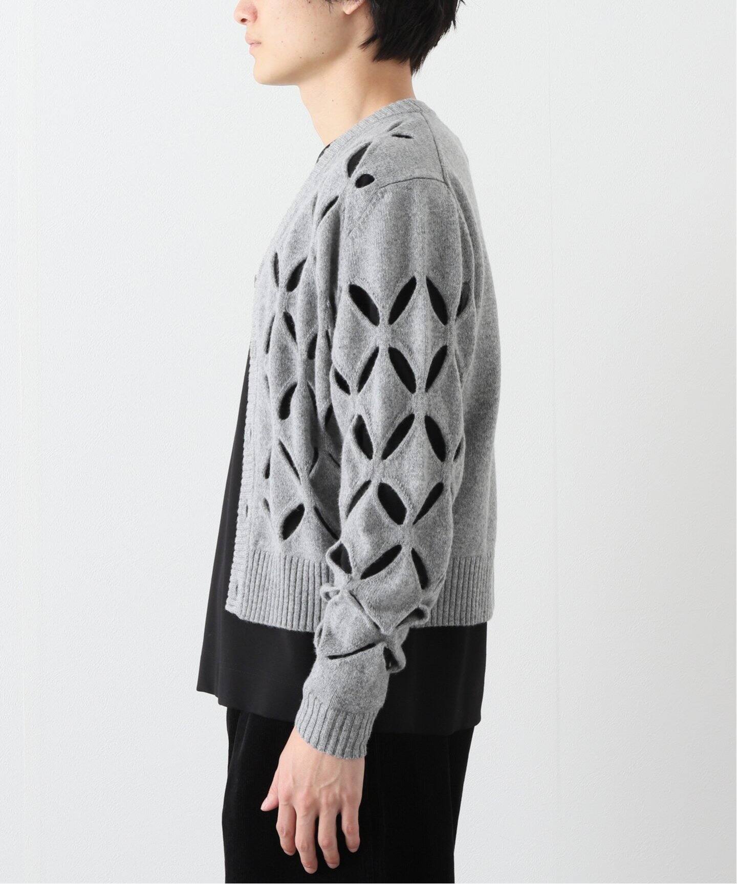 STEFAN COOKE / ステファンクック】 Slashed cardigan（ニット  