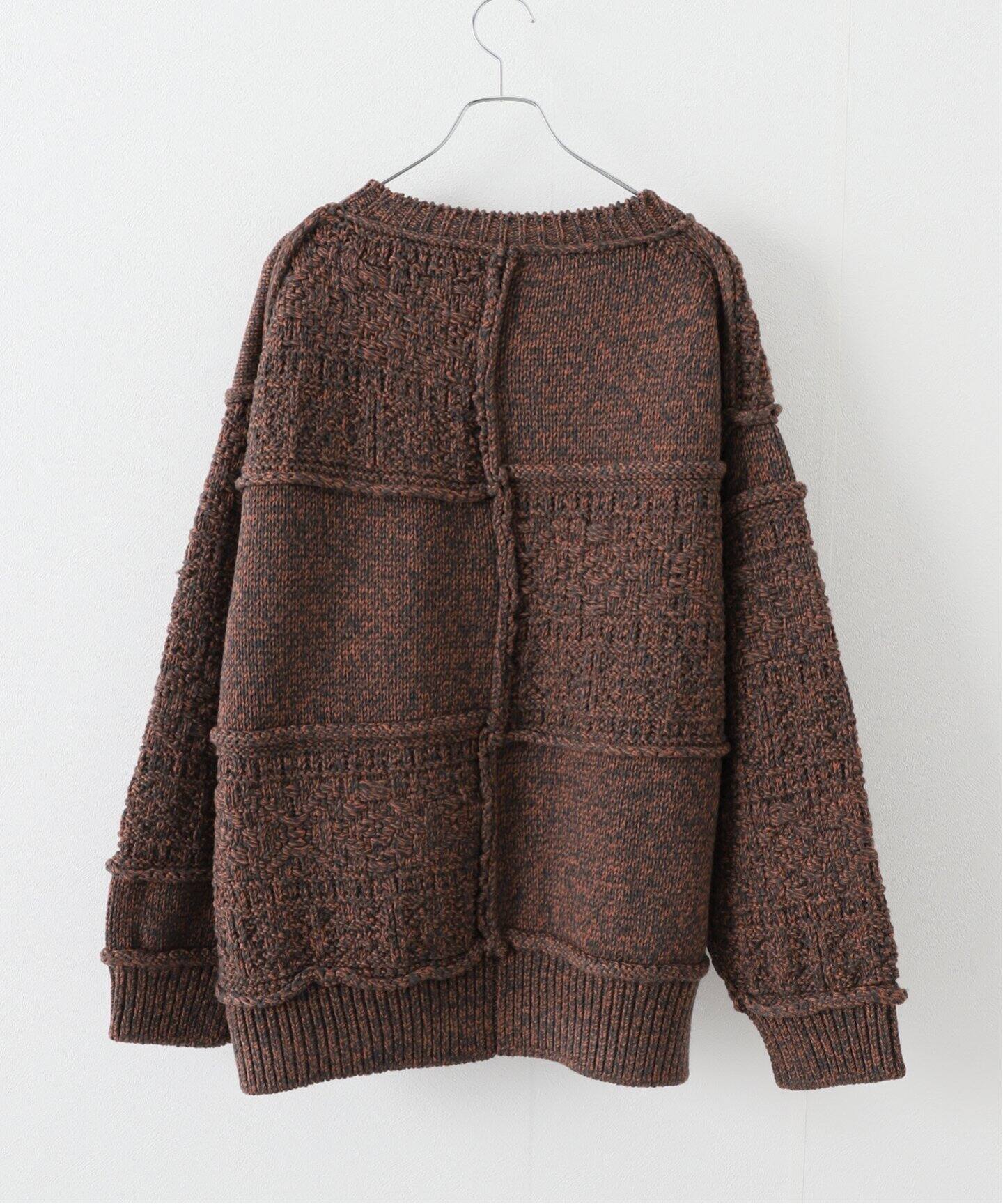 Name. / ネーム】PATCHWORK KNIT SWEATER（ニット／セーター）｜JOINT 