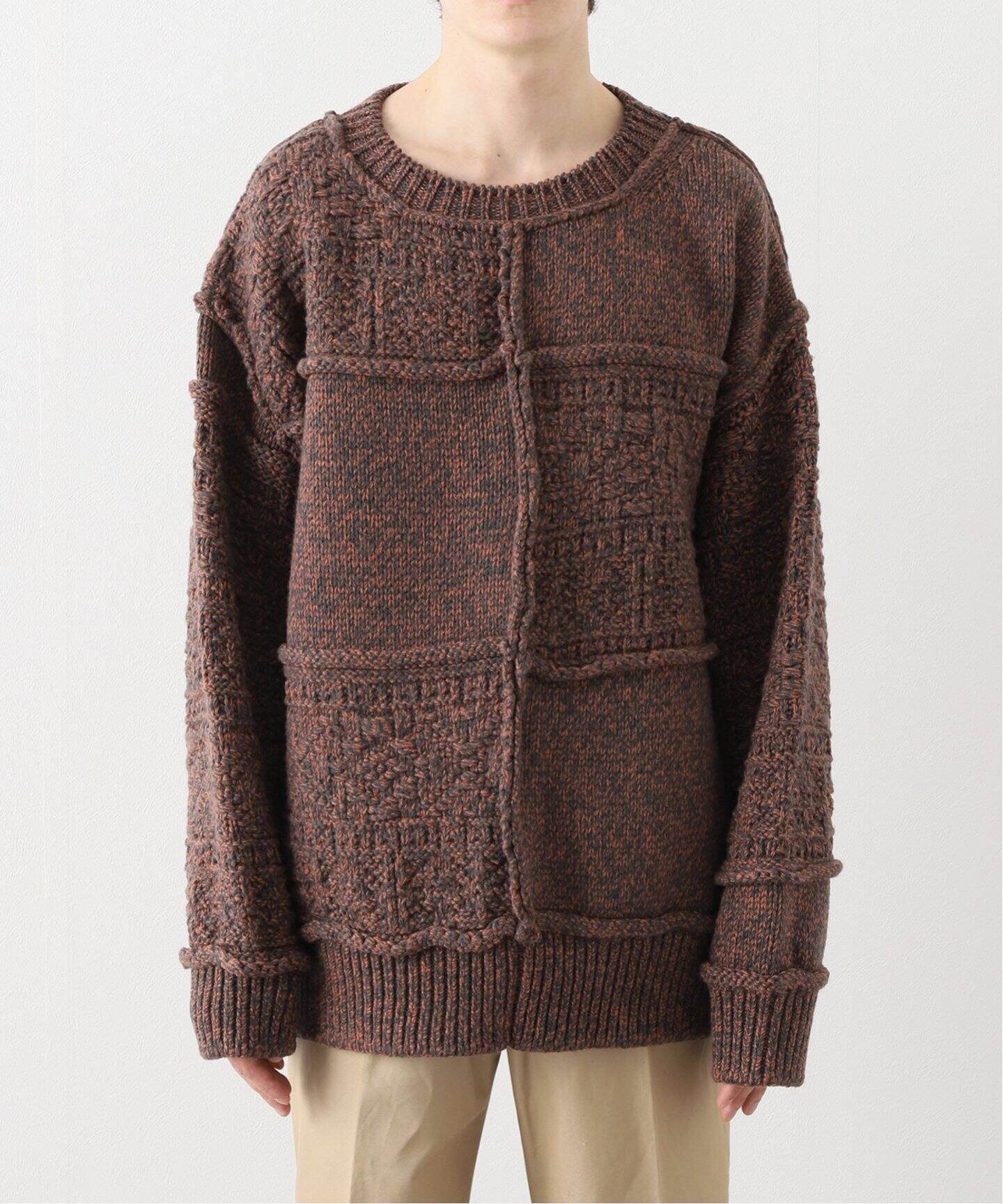 Name. / ネーム】PATCHWORK KNIT SWEATER（ニット／セーター）｜JOINT 