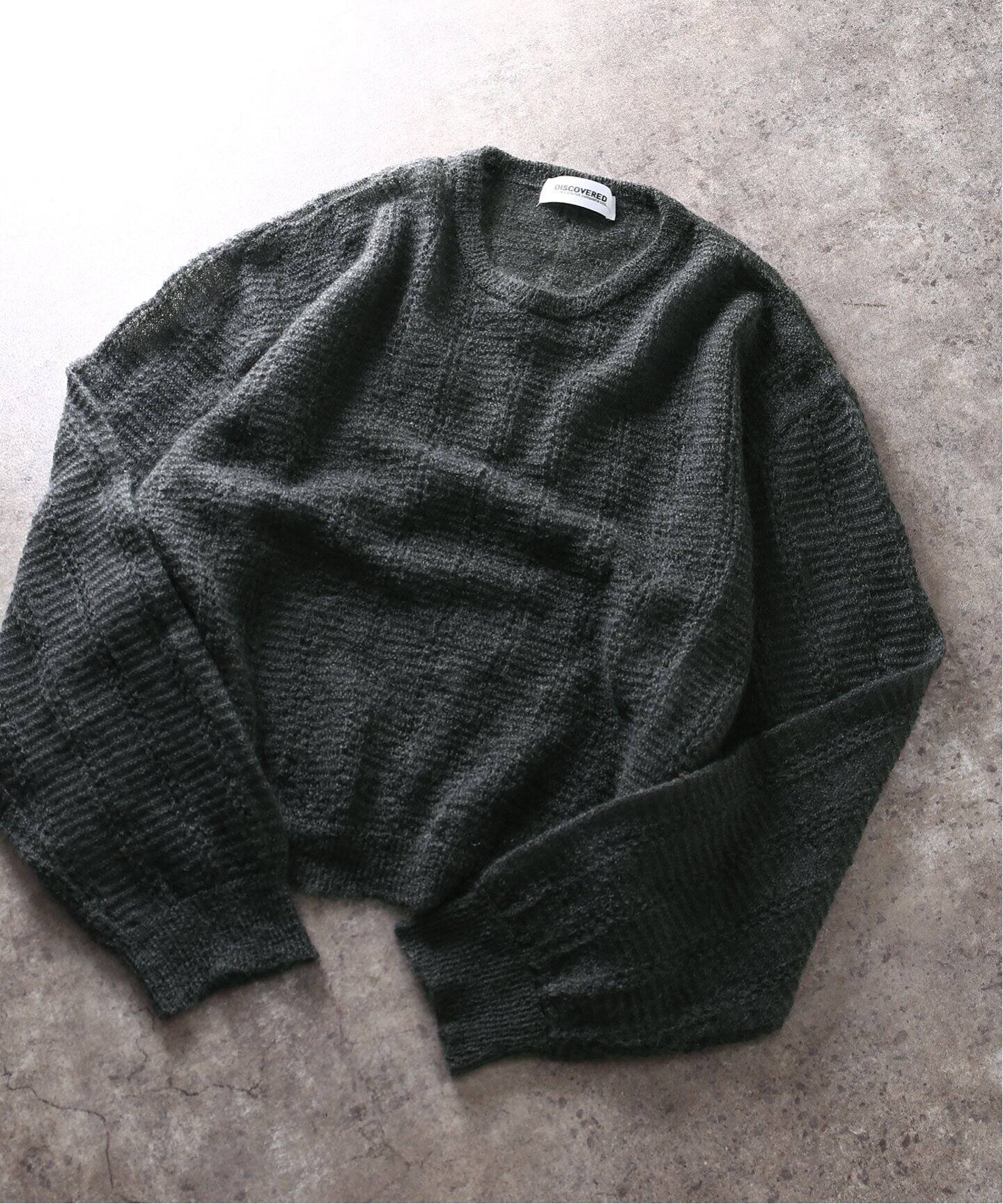 DISCOVERED / ディスカバード】 SPIDER MOHAIR MIX KNIT（ニット 