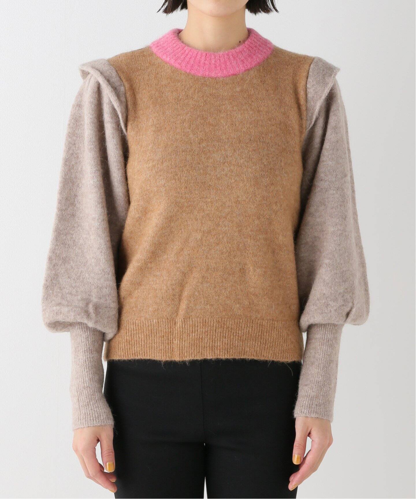 BAUM UND PFERDGARTEN(バウムウンドヘルガーデン)】パフスリーブニット  