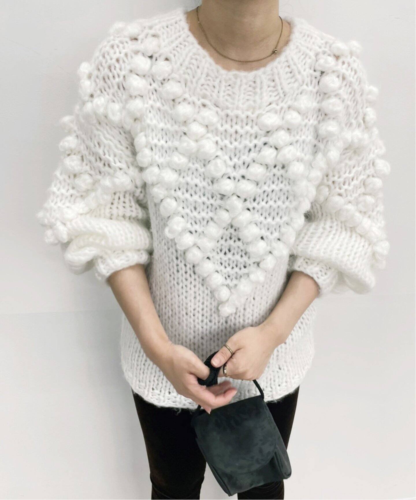 別注》【OSKER/オスカー】ポンポンニット（ニット／セーター）｜EDIT  