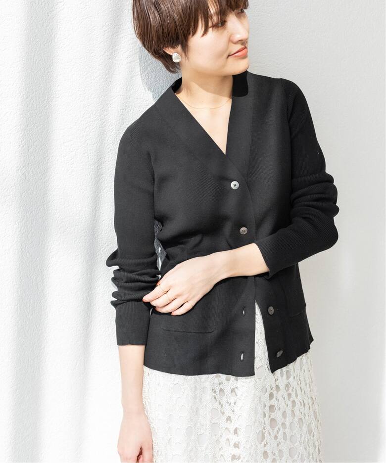 RIB Vネックカーディガン◇（カーディガン）｜IENA（イエナ）の通販  