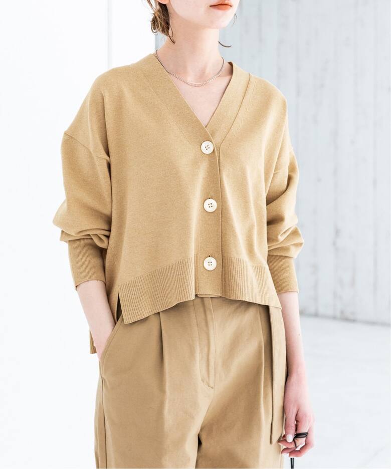 三ツ杢Vネックカーディガン◇（カーディガン）｜IENA（イエナ）の通販  