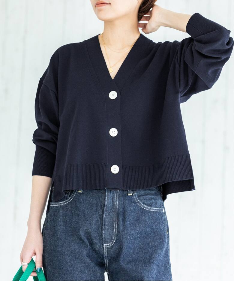 三ツ杢Vネックカーディガン◇（カーディガン）｜IENA（イエナ）の通販  