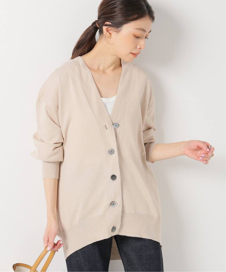 ラミーストレッチ Vネックカーディガン（カーディガン）｜IENA（イエナ  