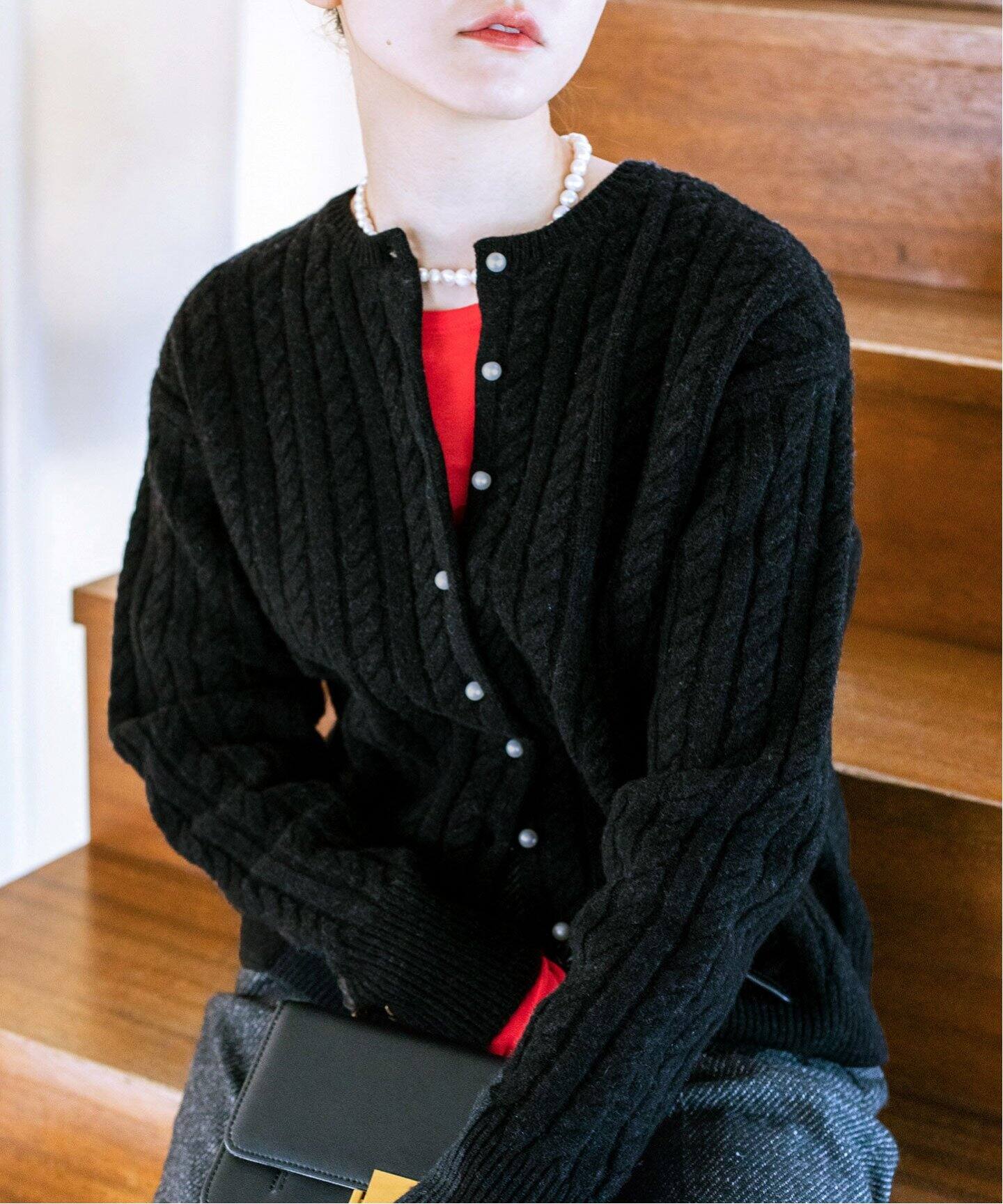 スイビWケーブルカーディガン（カーディガン）｜IENA（イエナ）の通販  