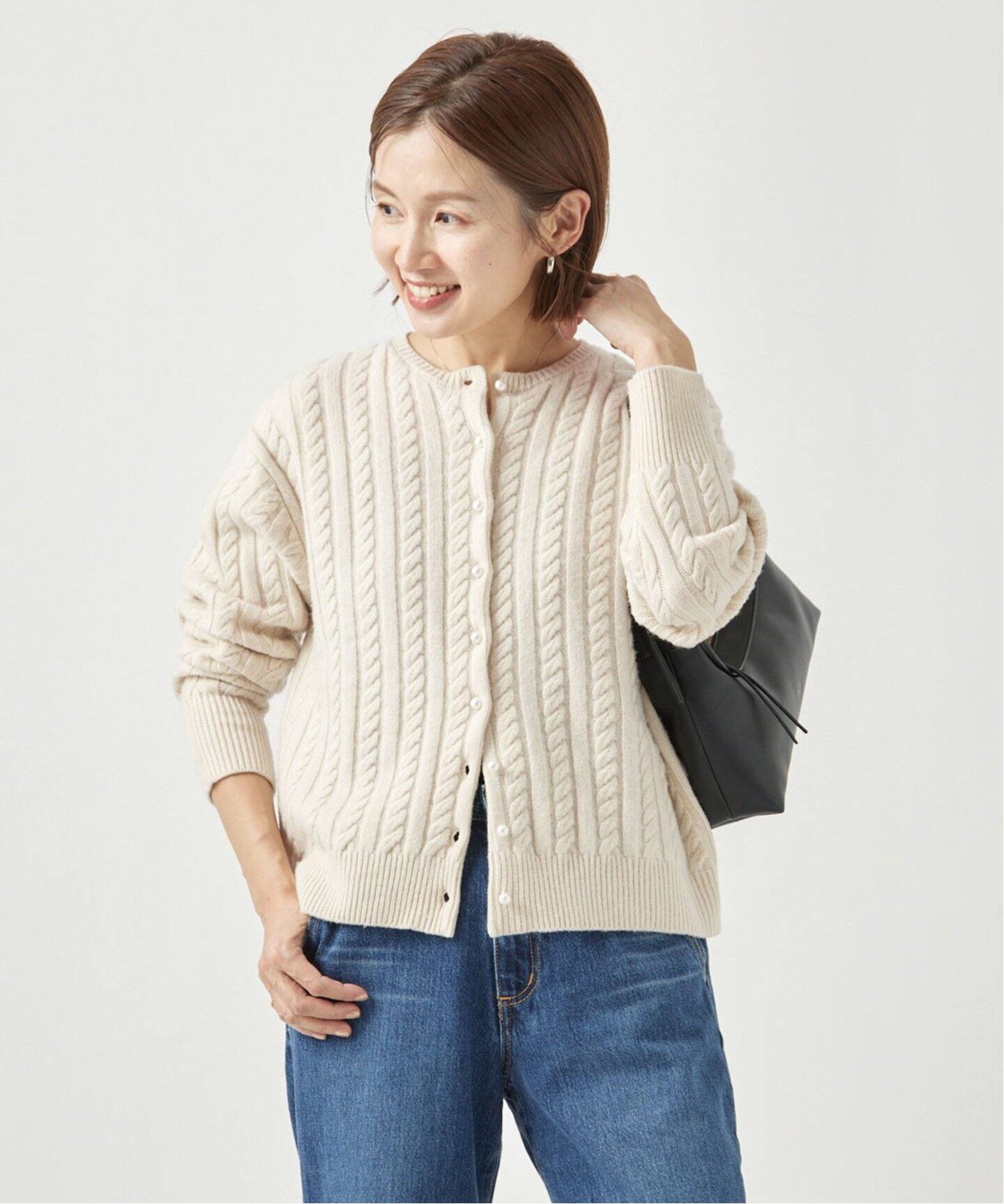 スイビWケーブルカーディガン（カーディガン）｜IENA（イエナ）の通販  