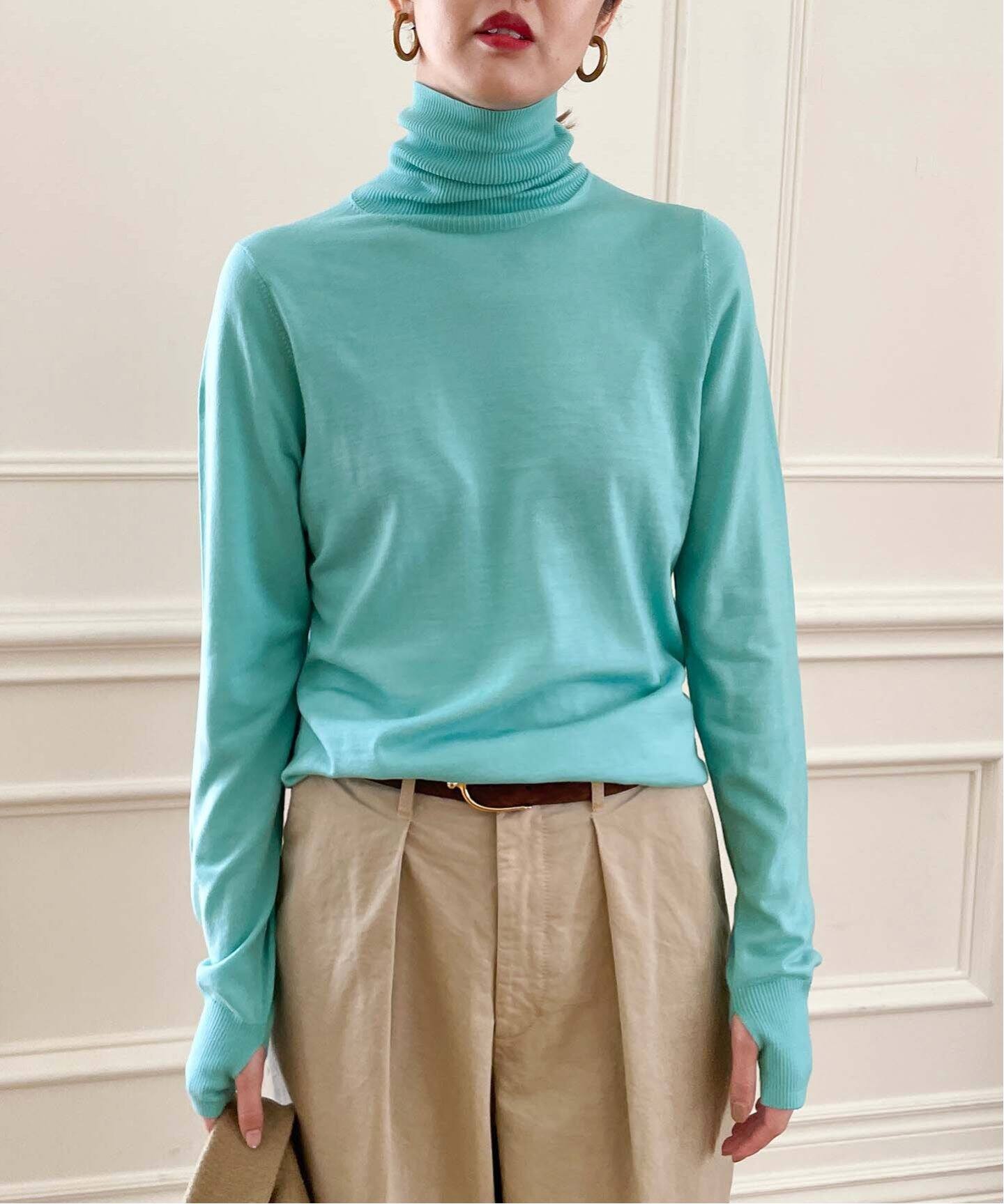 イエナmaisonタートルネックプルオーバー【極美品】イエナタートルネック 