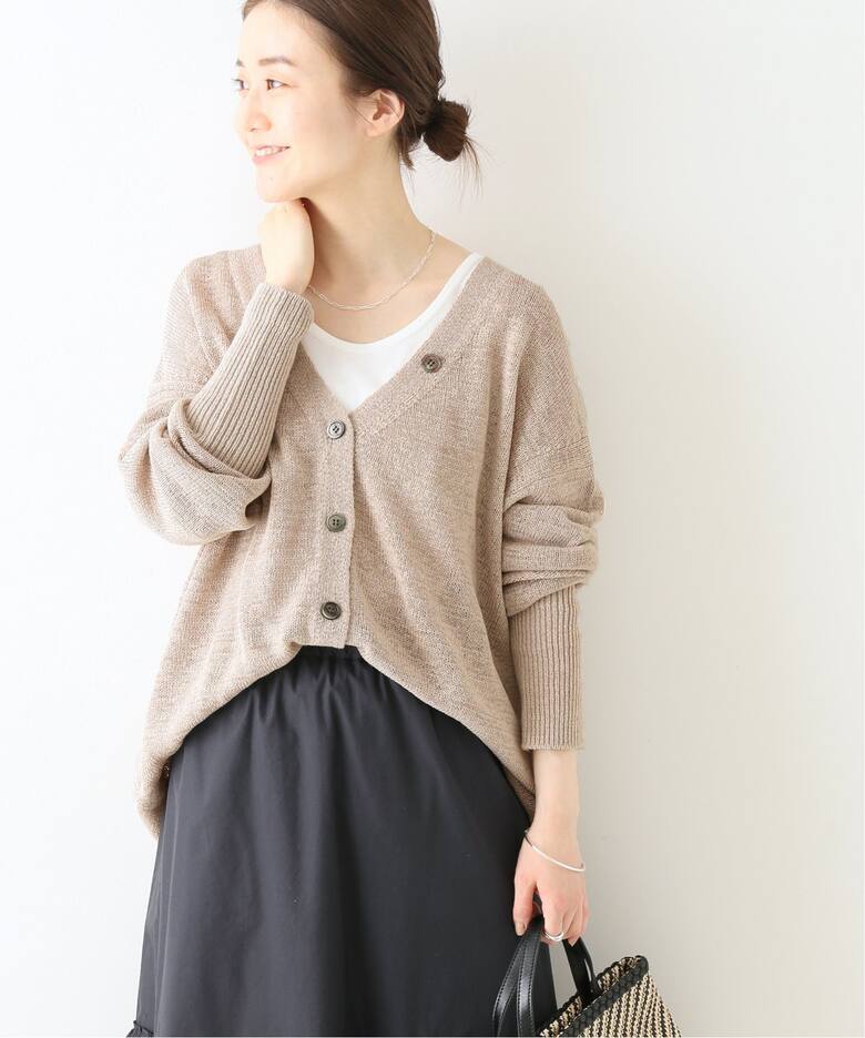 テープヤーン2WAY Vネックカーディガン◇（カーディガン）｜IENA  
