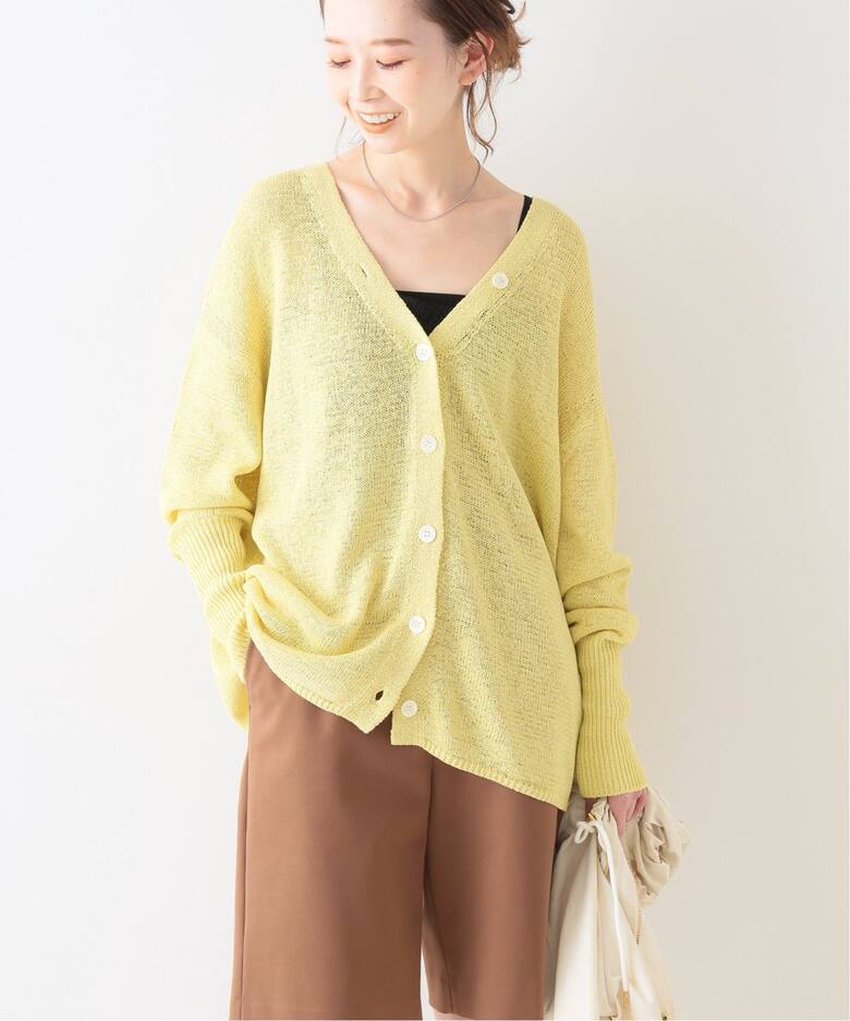 テープヤーン2WAY Vネックカーディガン◇（カーディガン）｜IENA  