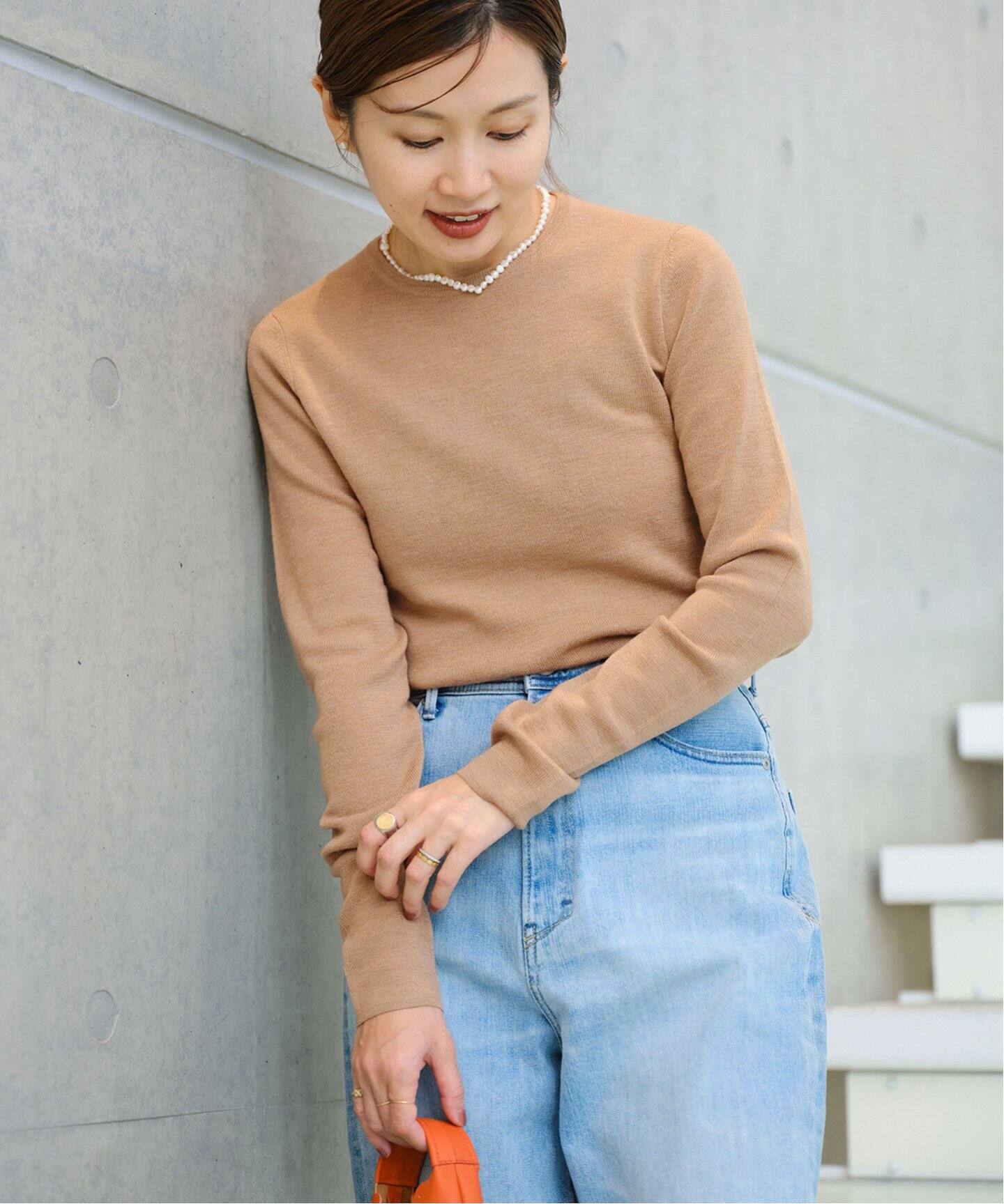 フルニードルクルーネックプルオーバー（ニット／セーター）｜IENA  