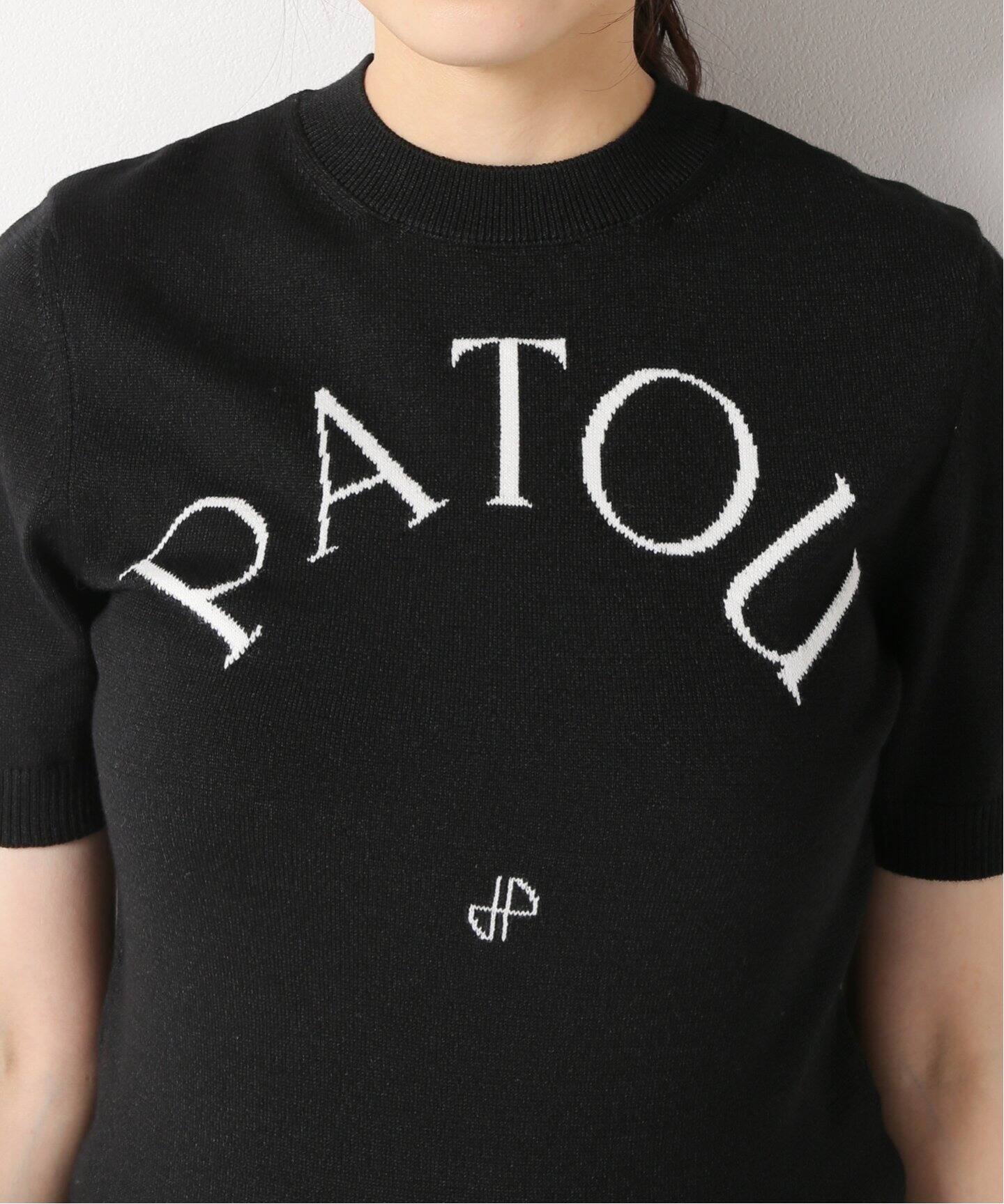 パトゥニットブラック PATOU 半袖ニット 