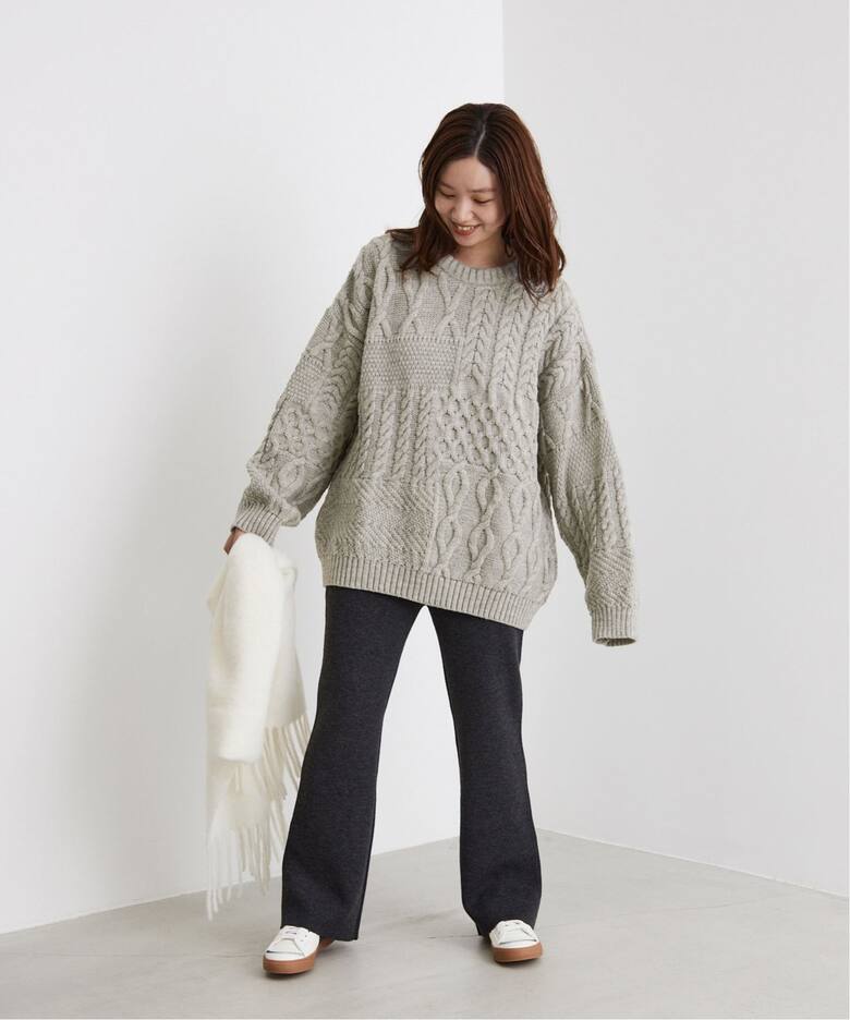 Oldderby Knitwear】アランケーブルニット（ニット／セーター）｜IENA 
