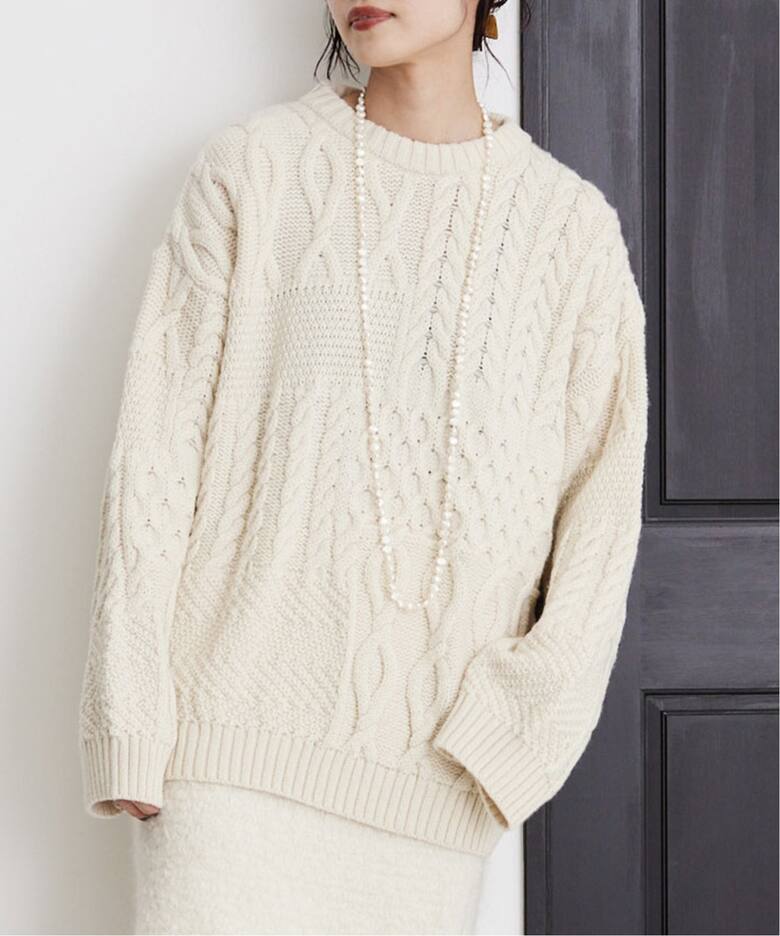 Oldderby Knitwear】アランケーブルニット（ニット／セーター）｜IENA 