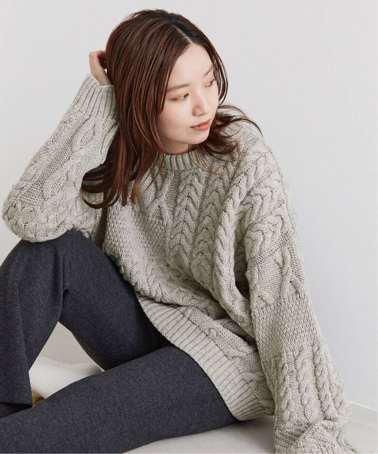 Oldderby Knitwear】アランケーブルニット（ニット／セーター）｜IENA 