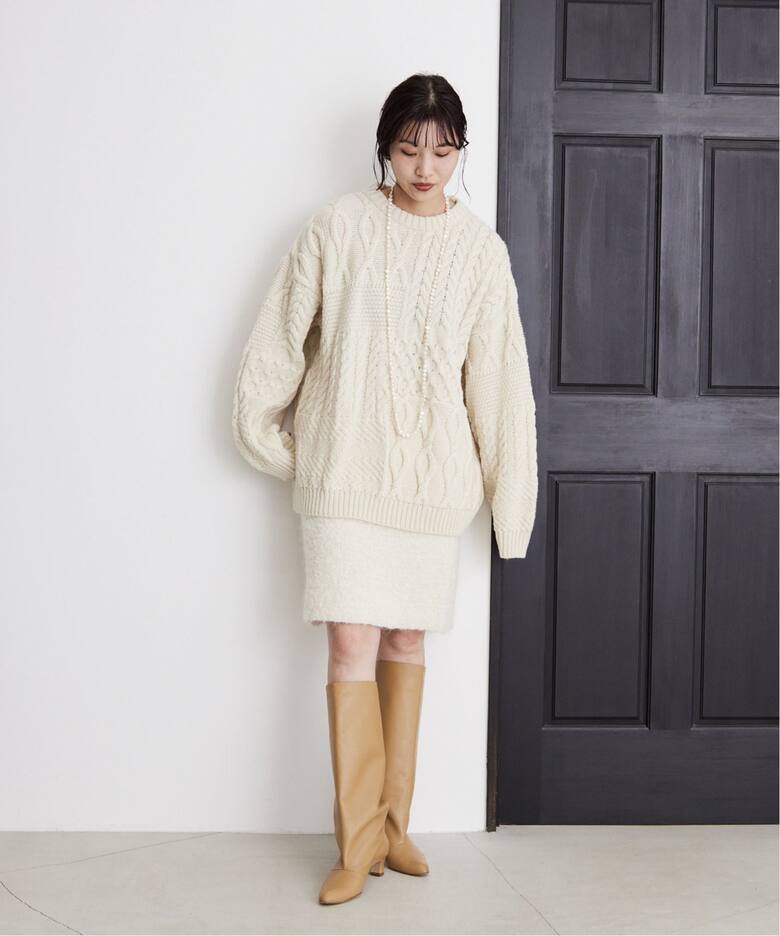 Oldderby Knitwear】アランケーブルニット（ニット／セーター）｜IENA 