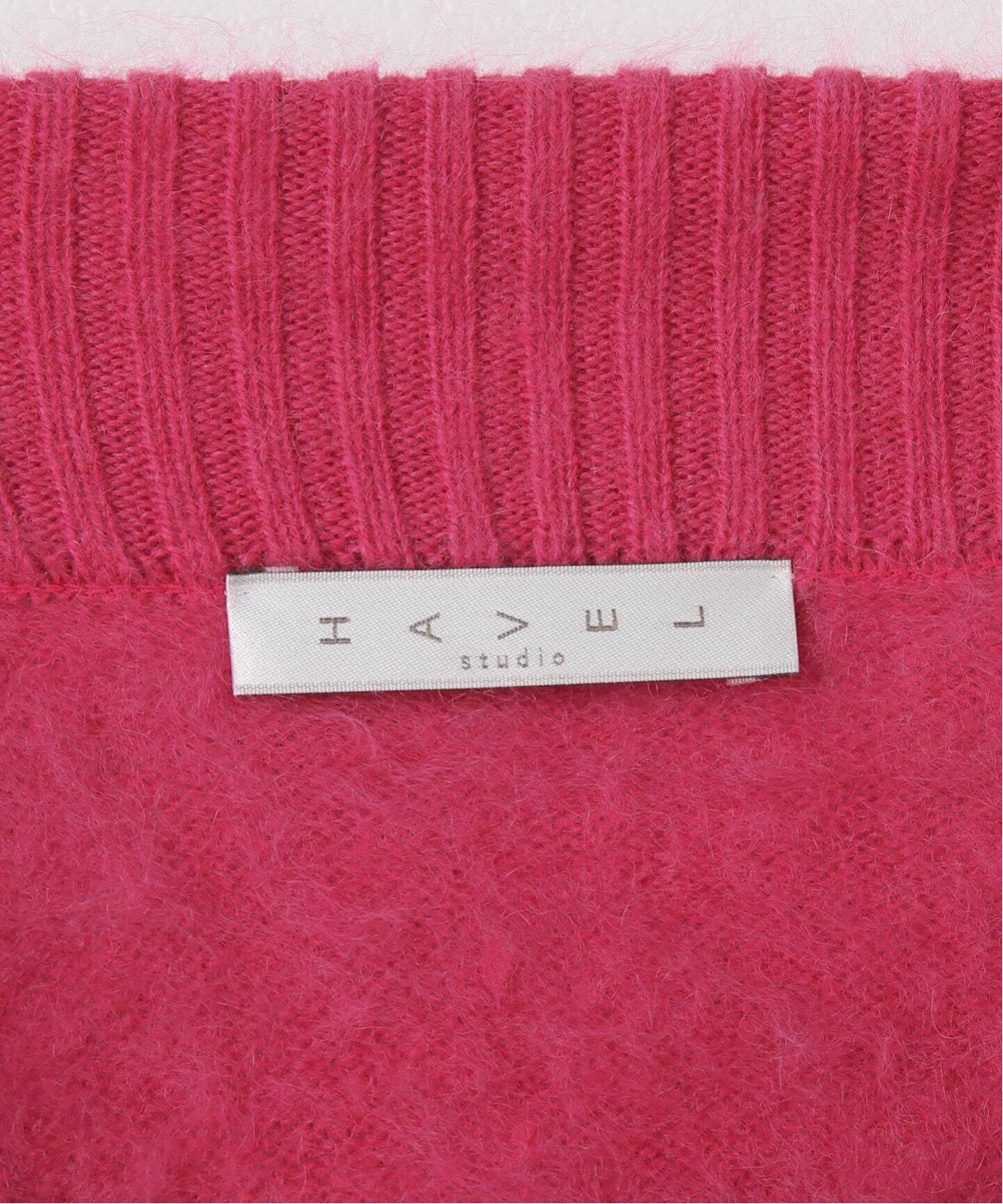 HAVEL studio/ハーヴェル スタジオ】FUR CASHMEREカーディガン（ニット  