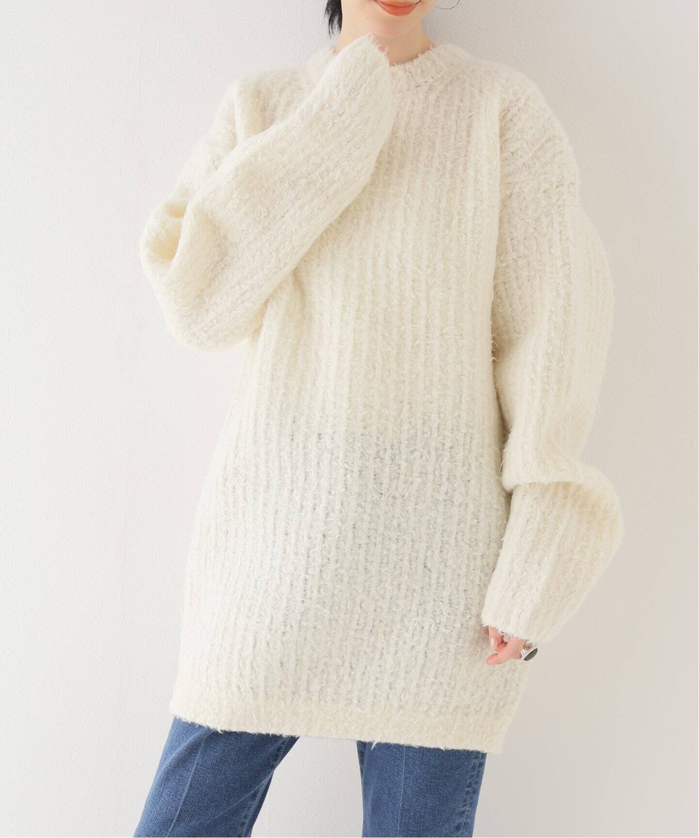 AURALEE/オーラリー】MILLED WOOL MOAL KNIT ビッグ プルオーバー 