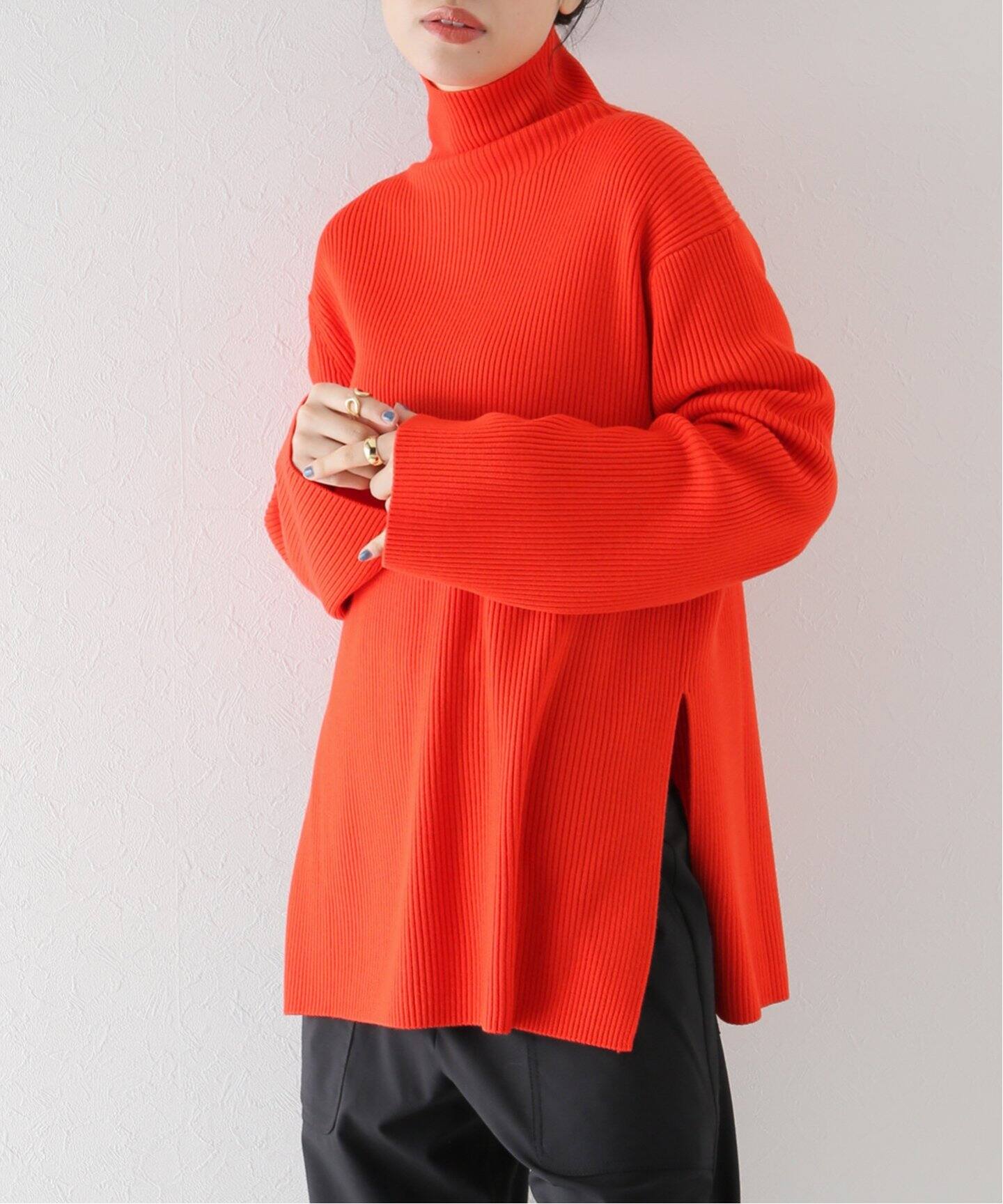 STUDIO NICHOLSON/スタジオ ニコルソン】MERINO RIB ROLL NECK ニット 