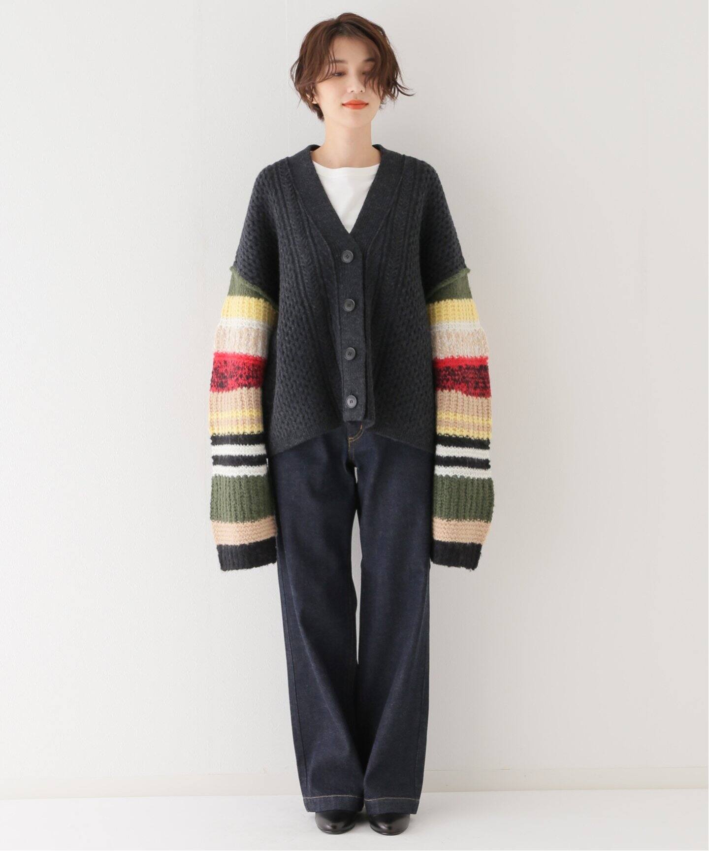 HAKUJI/ハクジ】 ケーブルニットカーディガン（カーディガン）｜IENA  